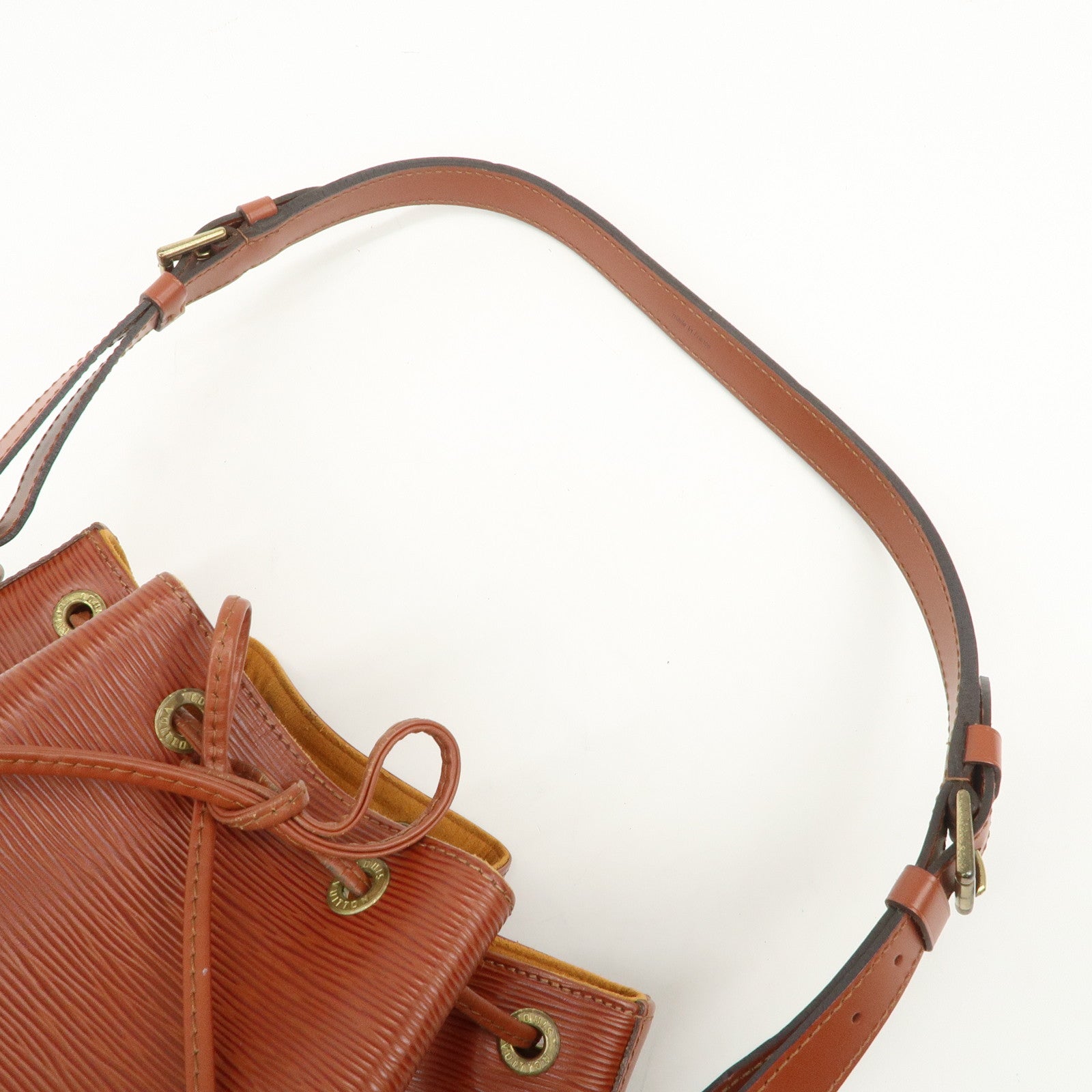 Louis Vuitton Epi Petit Noe Shoulder Bag Kenya Brown M44103