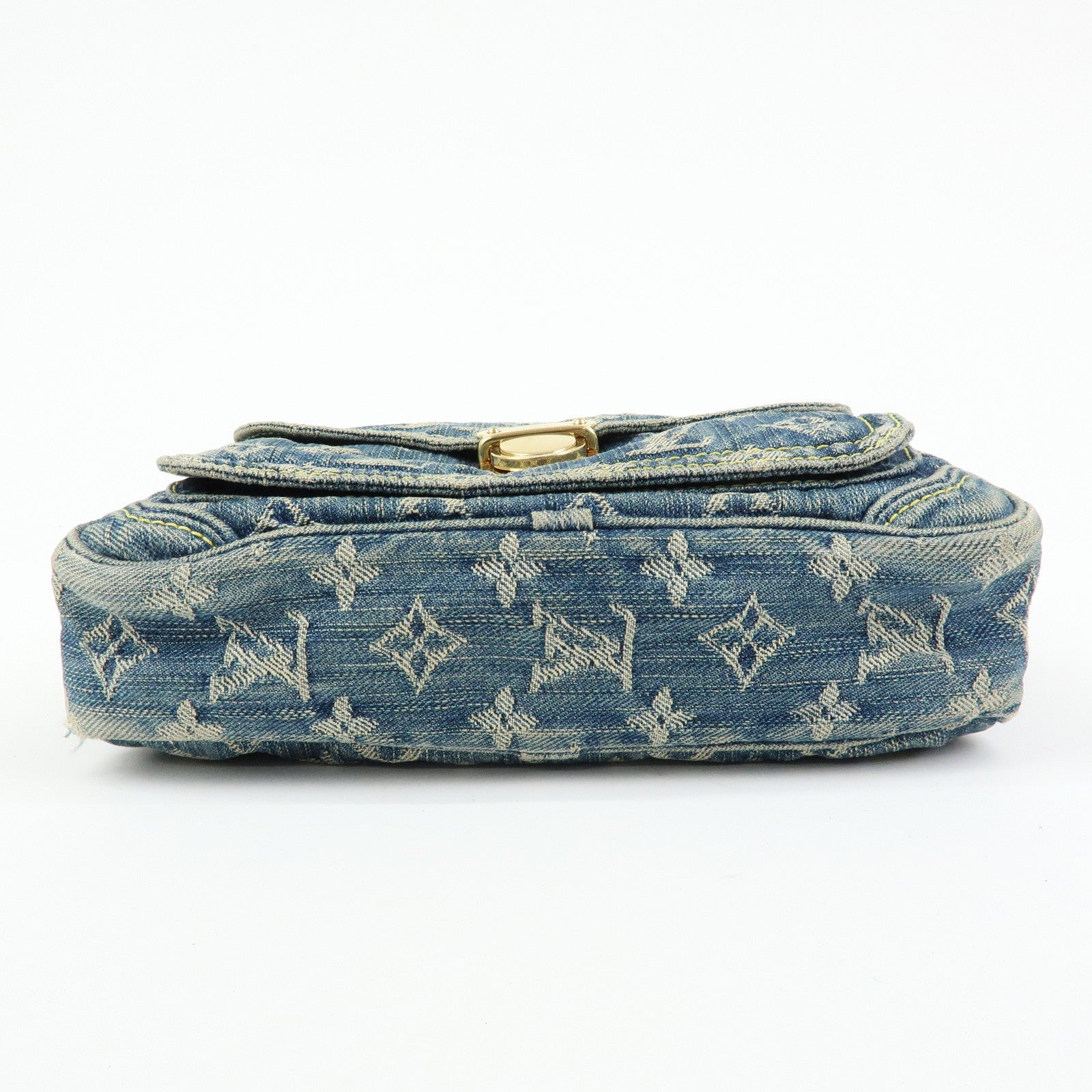 Louis Vuitton Monogram Denim Bum Bag Waist Bag Blue M95347