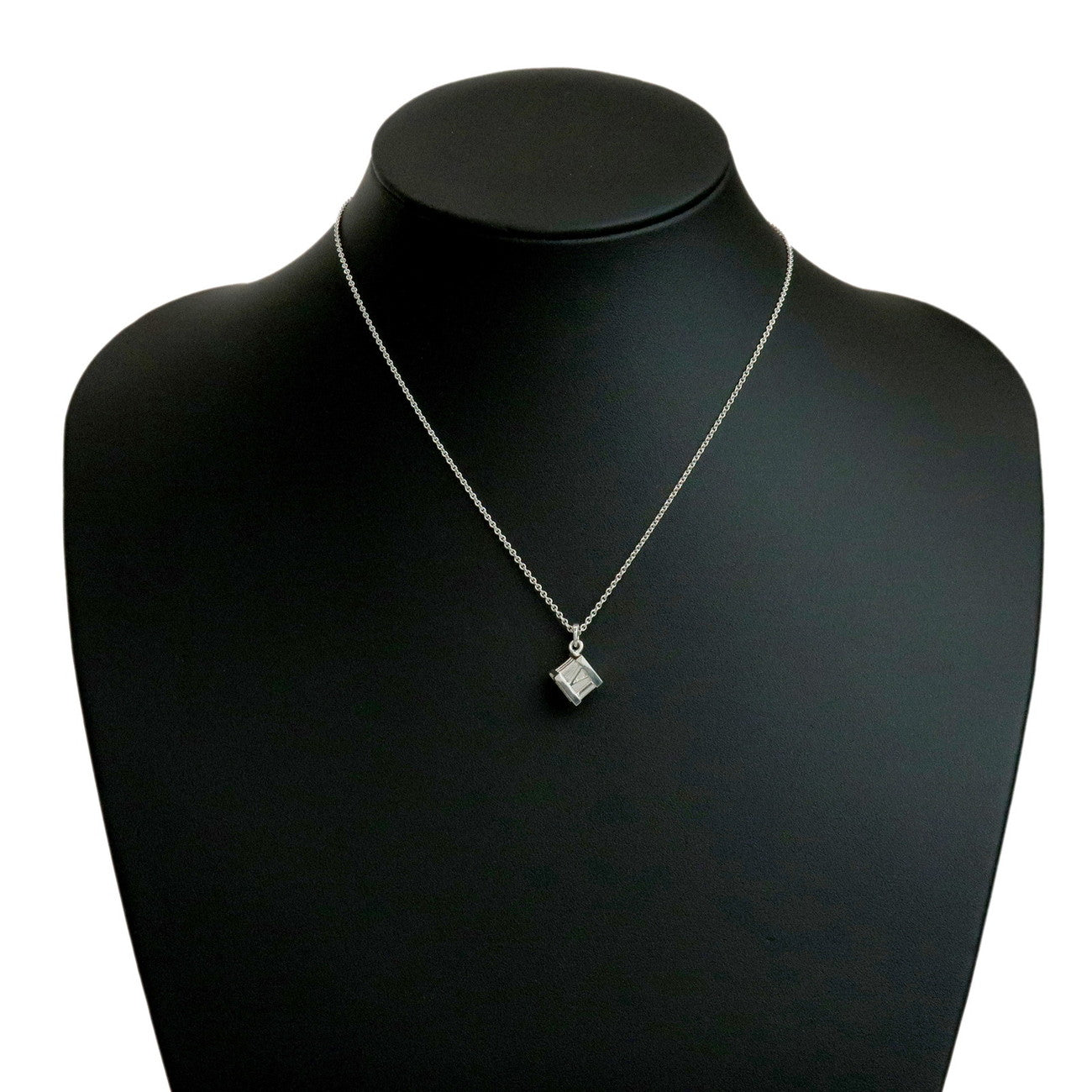 Tiffany & Co Atlas Cube Necklace SV925 Silver