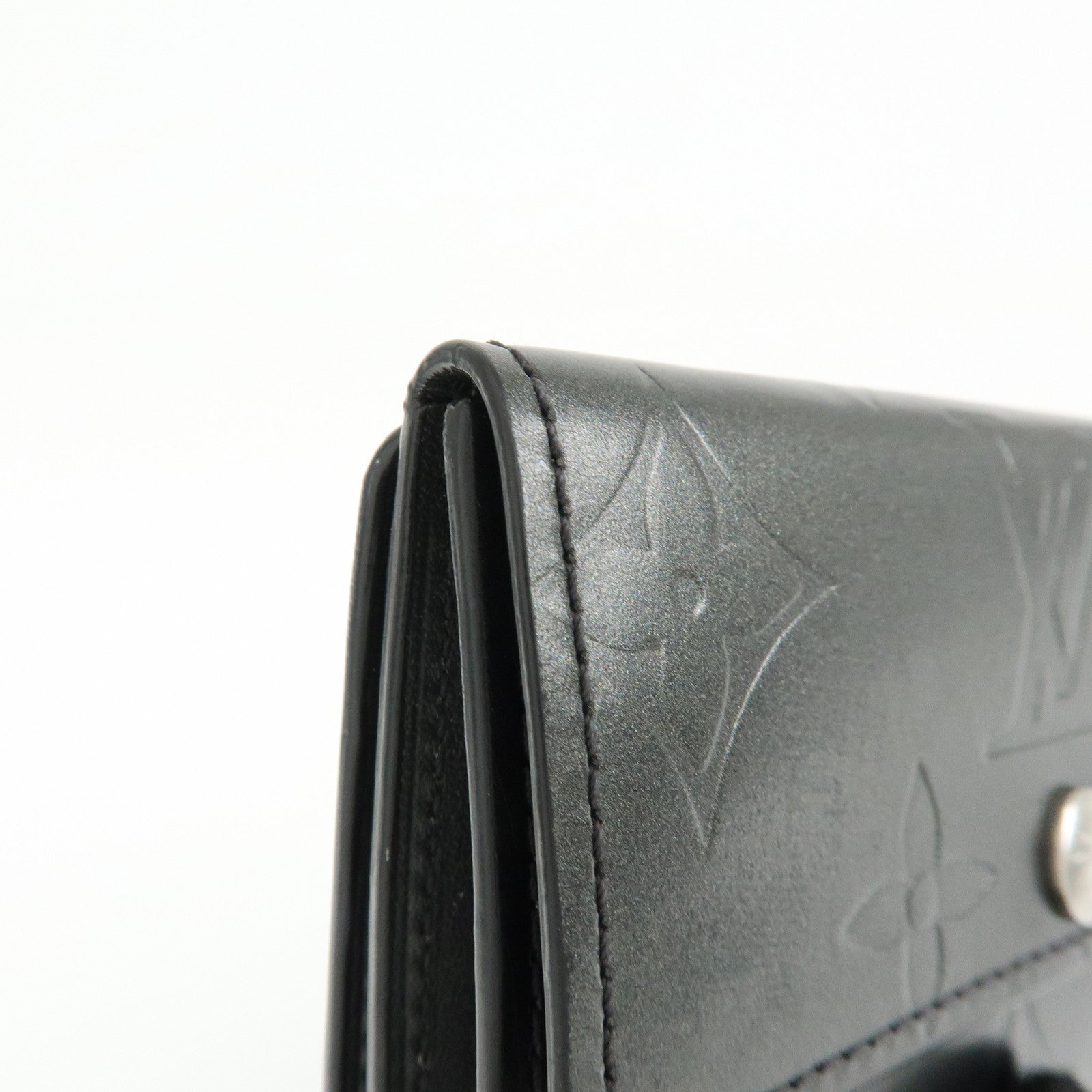 Louis Vuitton Monogram Matte Vernis Ludlow Coin Case Noir M65122