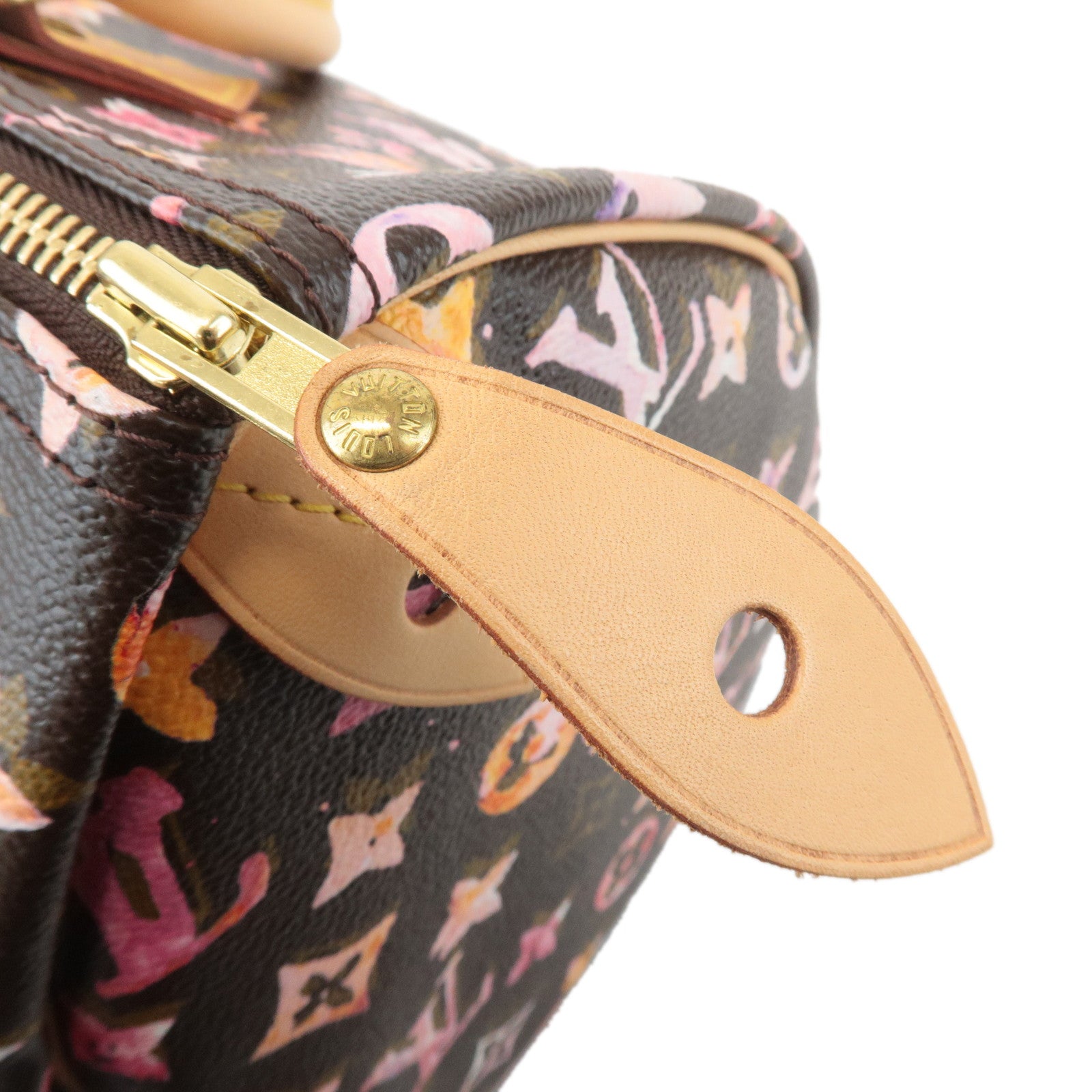 Louis Vuitton Monogram Water Color Speedy 30 Hand Bag Maron M95832 Used