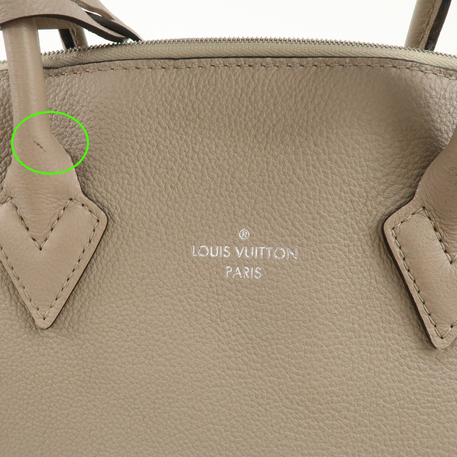 Louis Vuitton PARNASSEA Lock It MM Hand Bag Tote Bag Beige M94593