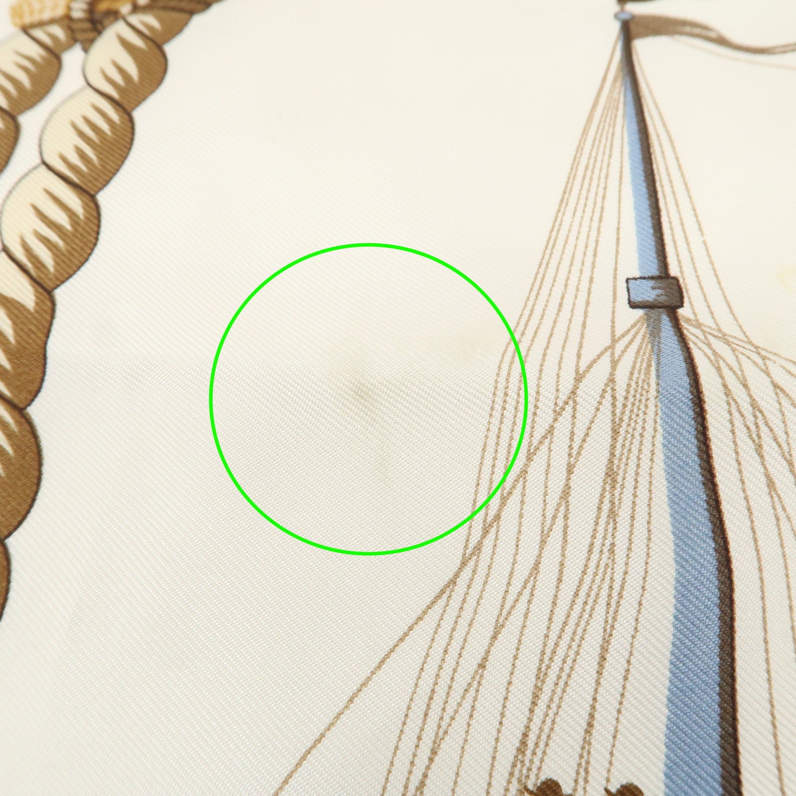 HERMES Carre 90 Silk 100% Lephyr Scarf Ivory Red Blue