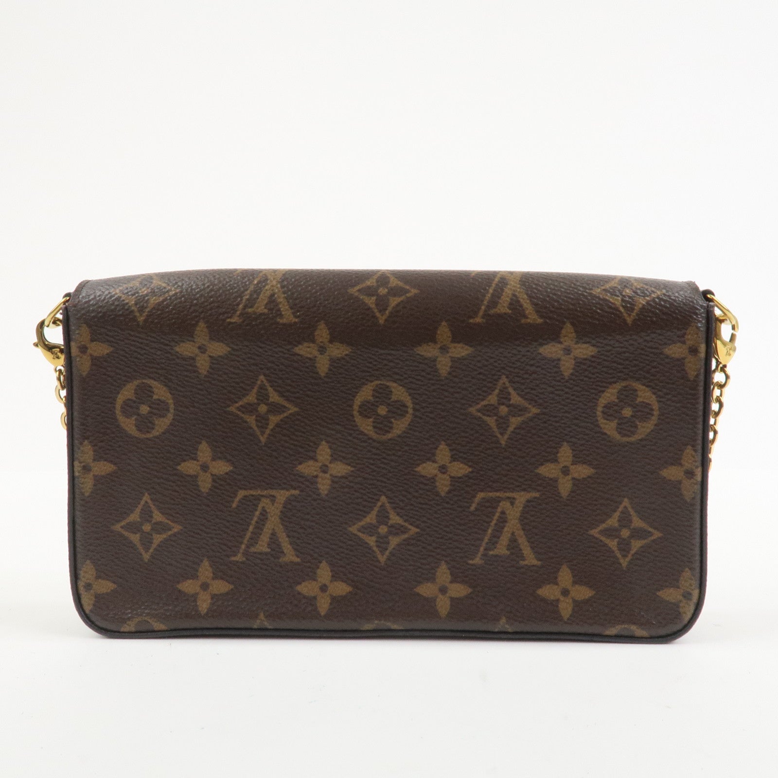 Louis Vuitton Monogram Pochette Felicie Shoulder Bag Brown M61276