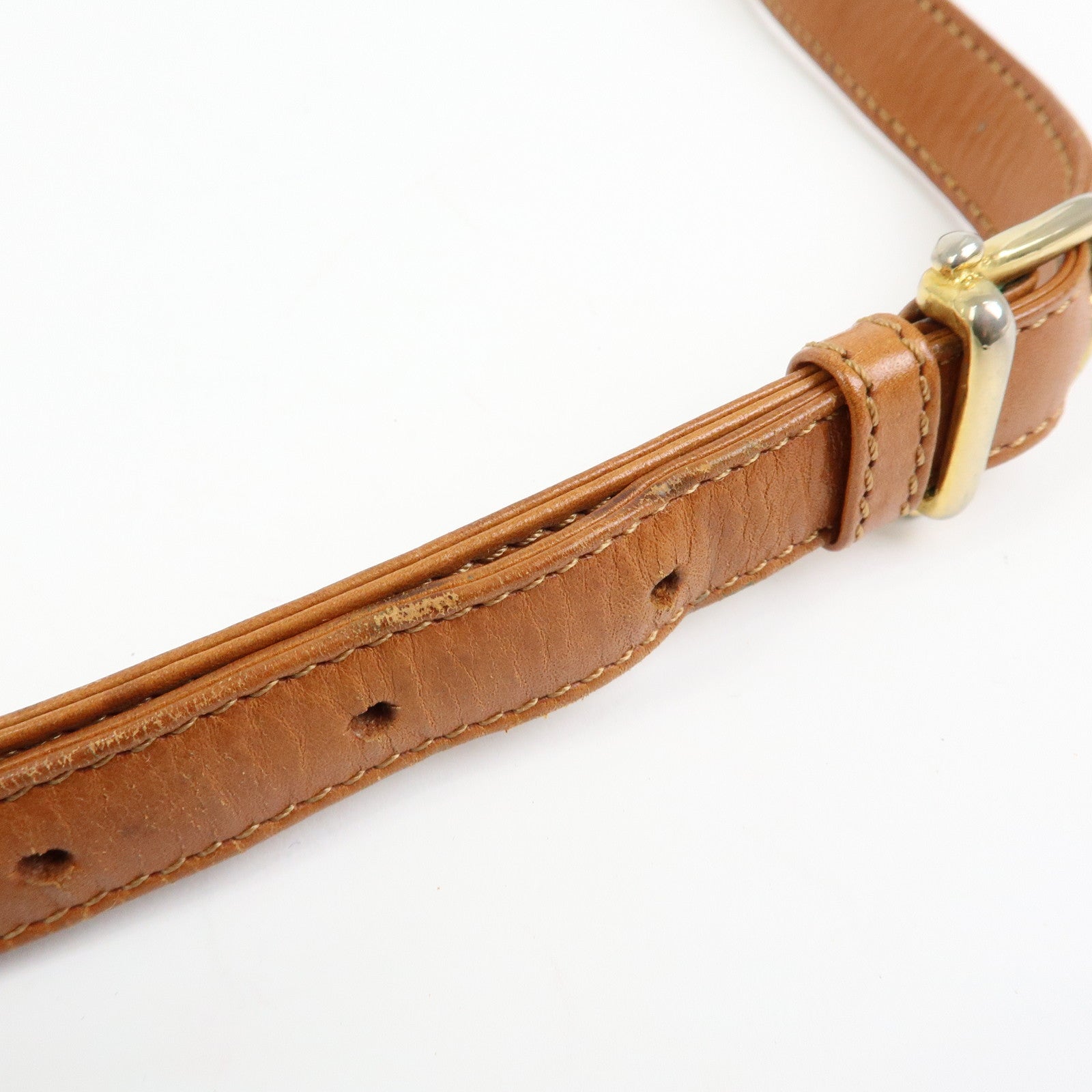 CELINE Macadam PVC Leather Shoulder Bag Crossbody Bag Beige