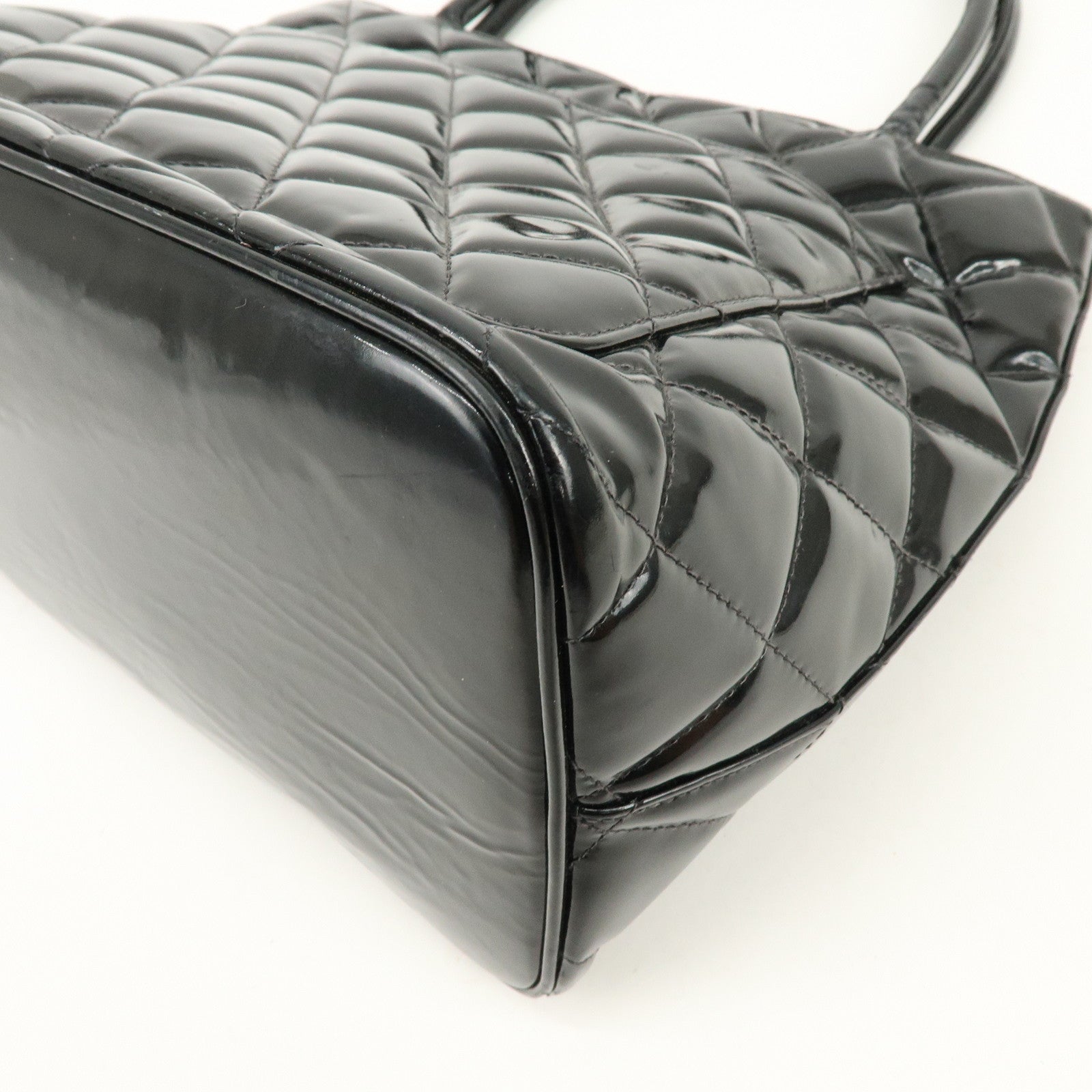 CHANEL Matelasse COCO Mark Medallion Tote Bag Hand Bag A01804
