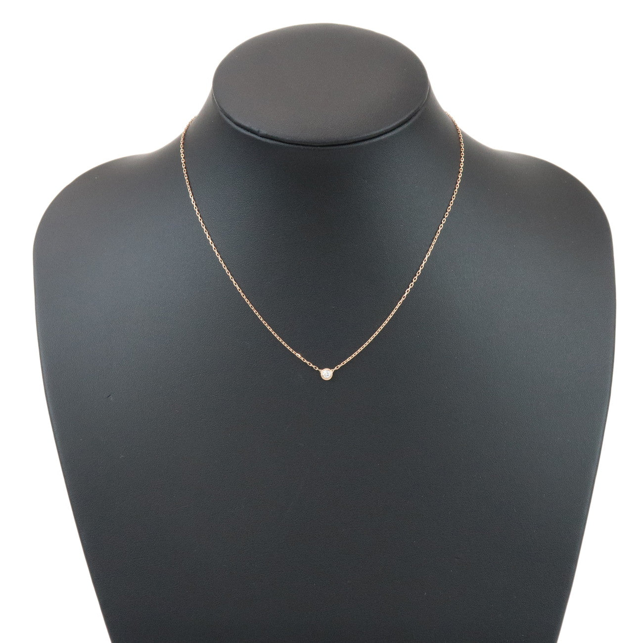 Cartier Diamants Legers Necklace SM Diamond D'amour 0.09ct 750PG