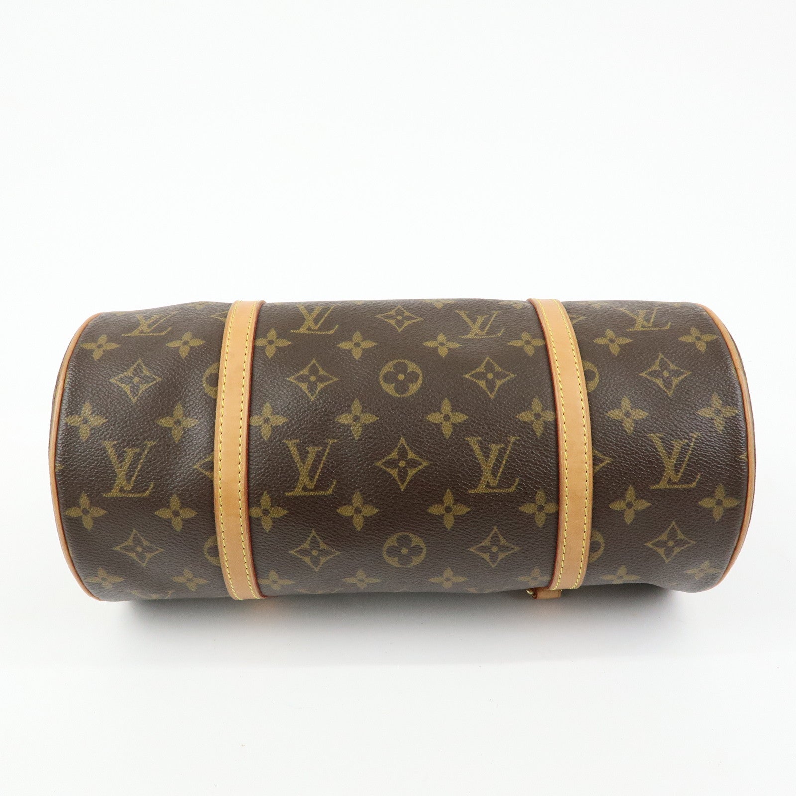 Louis Vuitton Monogram Papillon 30 Hand Bag Brown M51385