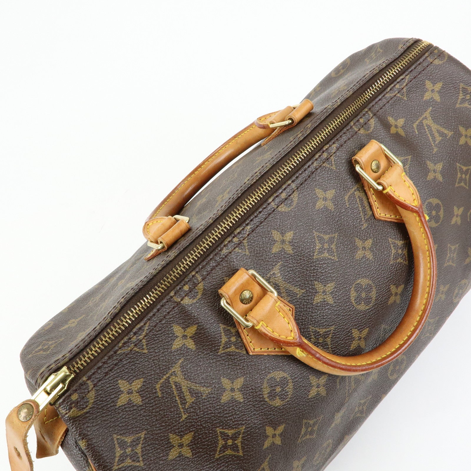 Louis Vuitton Monogram Speedy 35 Boston Bag Hand Bag Brown M41524