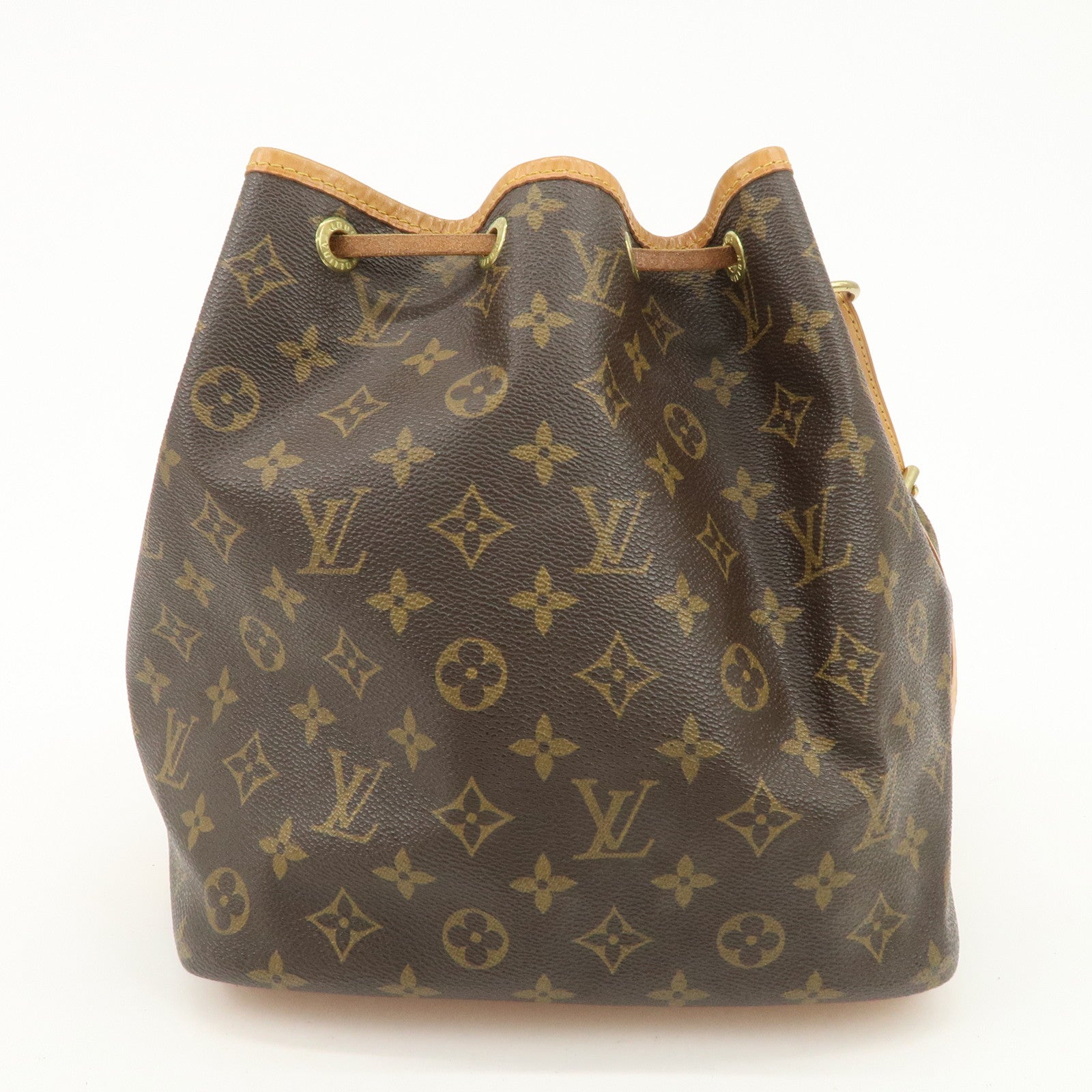 Louis Vuitton Monogram Canvas Petit Noe Shoulder Bag Brown M42226