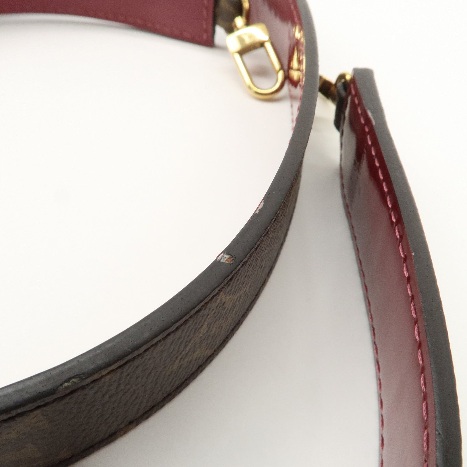 Louis Vuitton Monogram Vernis Alma BB 2Way Hand Bag Magenta M54785 Used