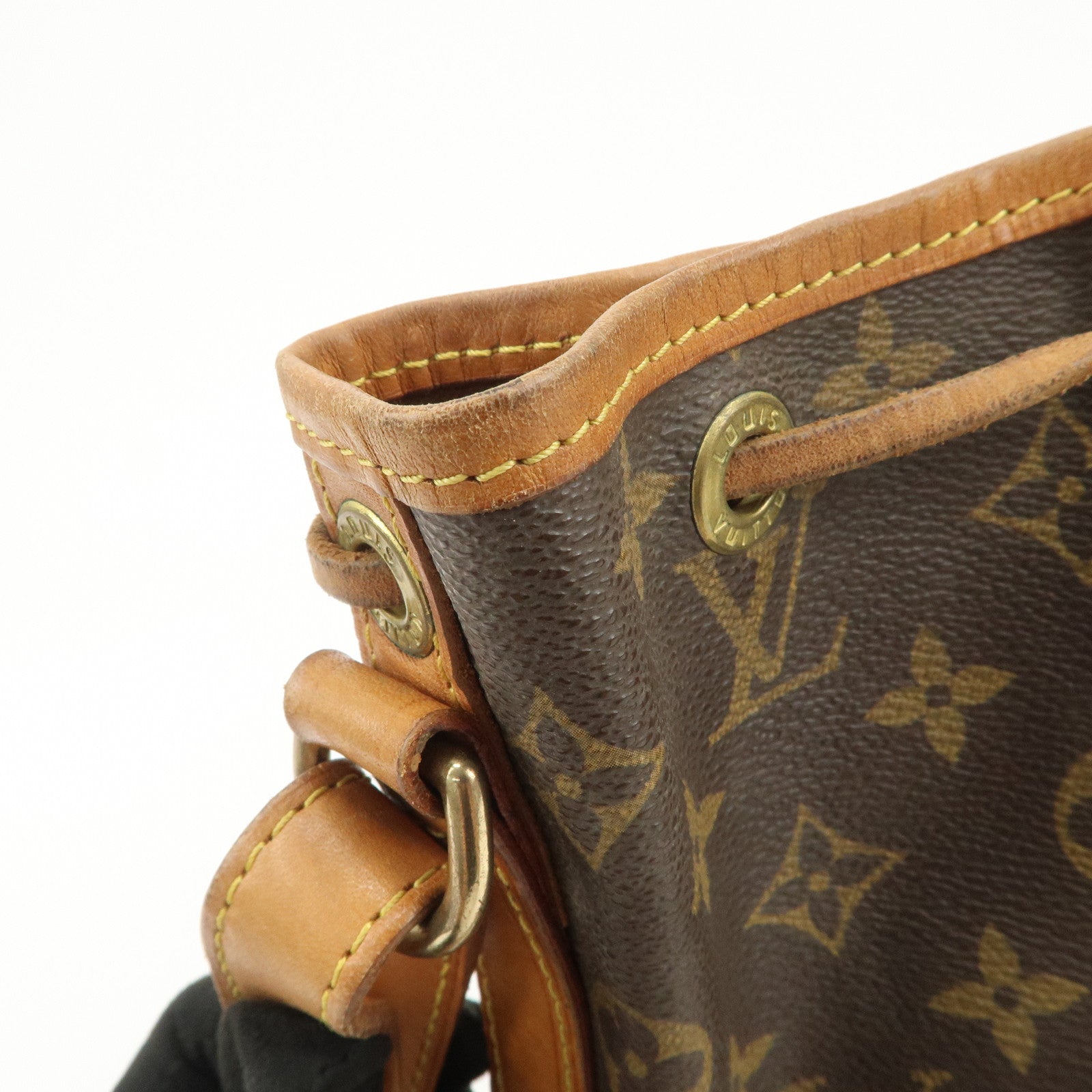 Louis Vuitton Monogram Petit Noe Shoulder Bag Brown M42226