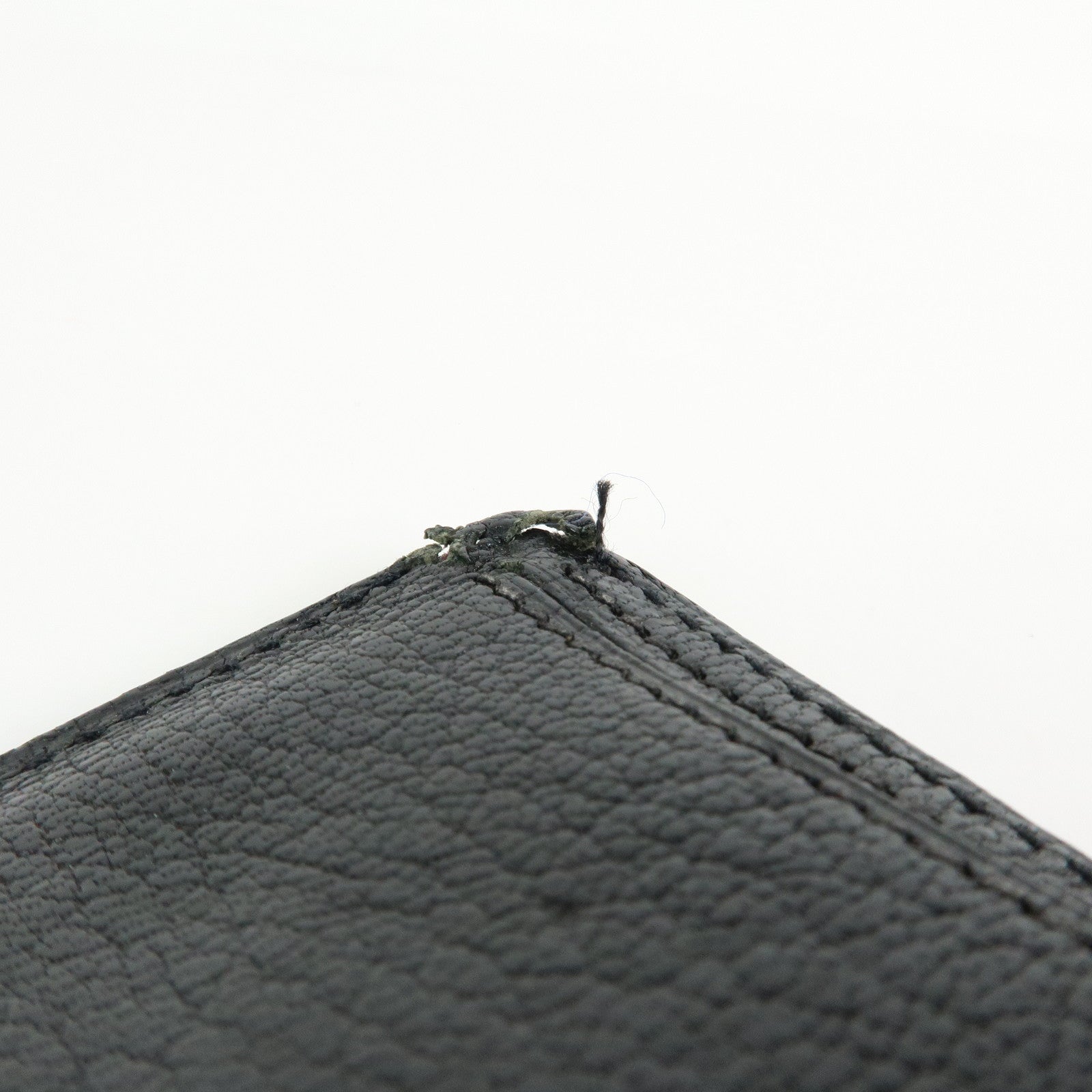 HERMES Bテゥarn Classic Chevre Long Wallet □I Stamped Black