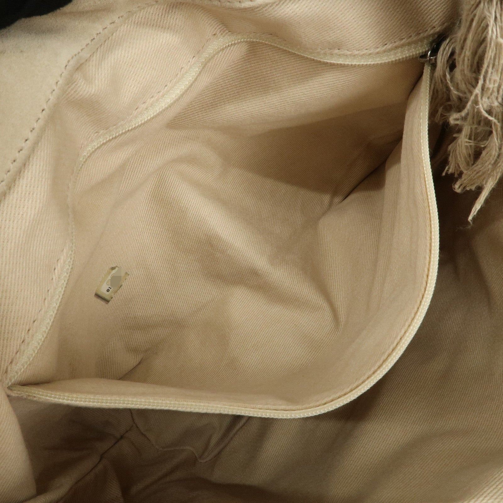CHANEL COCO Mark Canvas Patent Leather Hand Bag Black Yellow