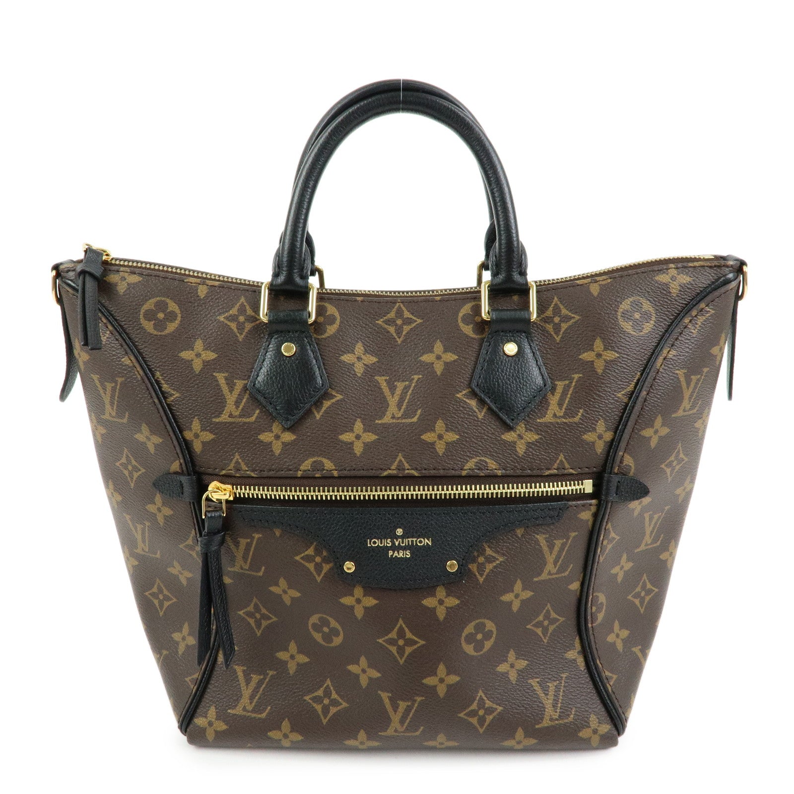 Louis Vuitton Monogram Canvas Leather Tournelle PM 2Way Bag M44057