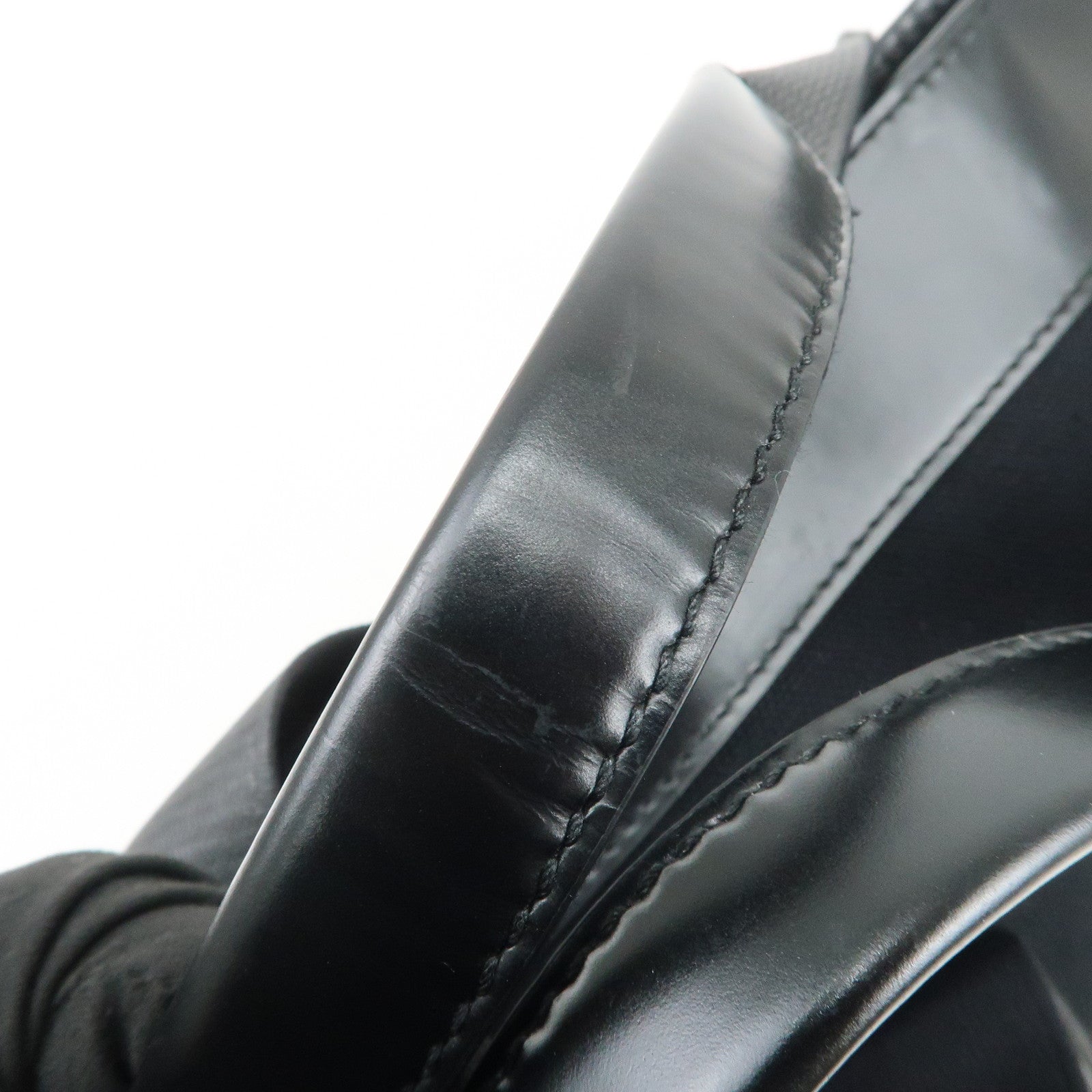 BALENCIAGA NAVY CABAS Canvas Tote Bag Shoulder Bag Black 374767