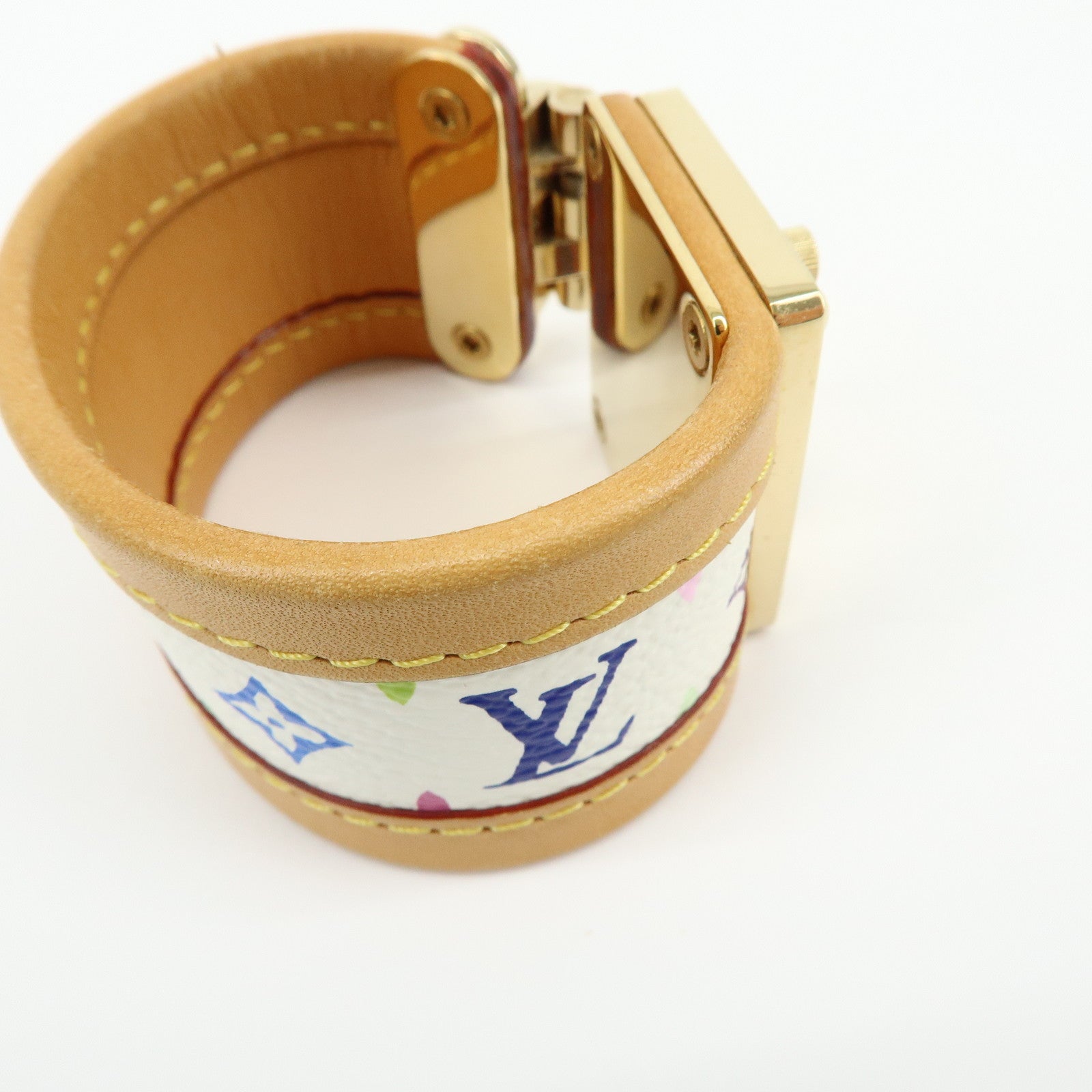 Louis Vuitton Monogram Multicolor Bracelet Serrure Bangle M92593