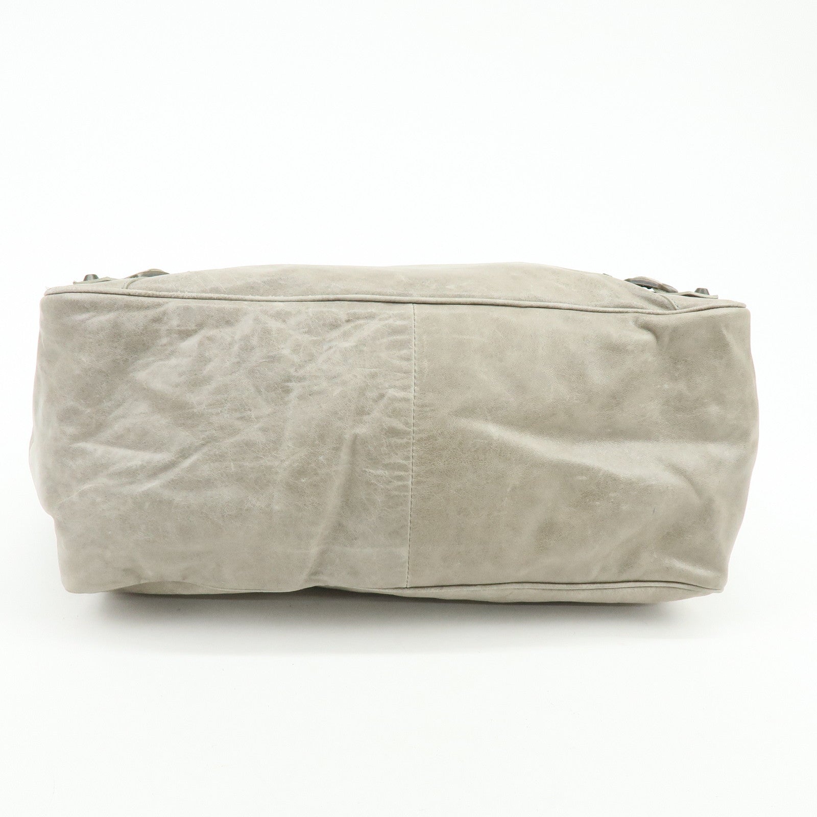 BALENCIAGA The Shopping Leather Tote Bag Shoulder Bag Gray