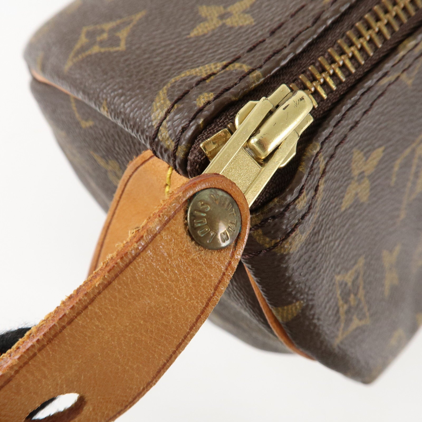Louis Vuitton Monogram Speedy 35 Hand Bag Boston Bag Brown M41524