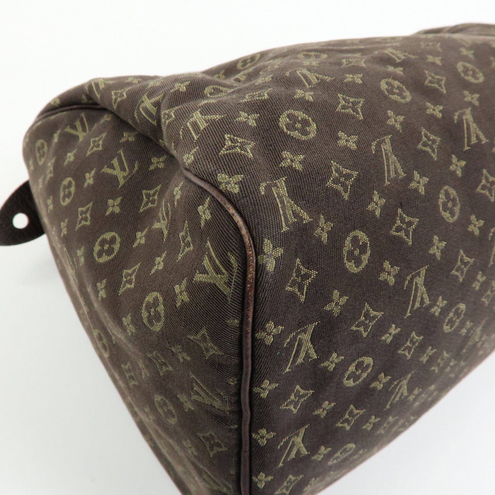Louis Vuitton Monogram Mini Lin Speedy 30 Boston Bag Ebene M95224