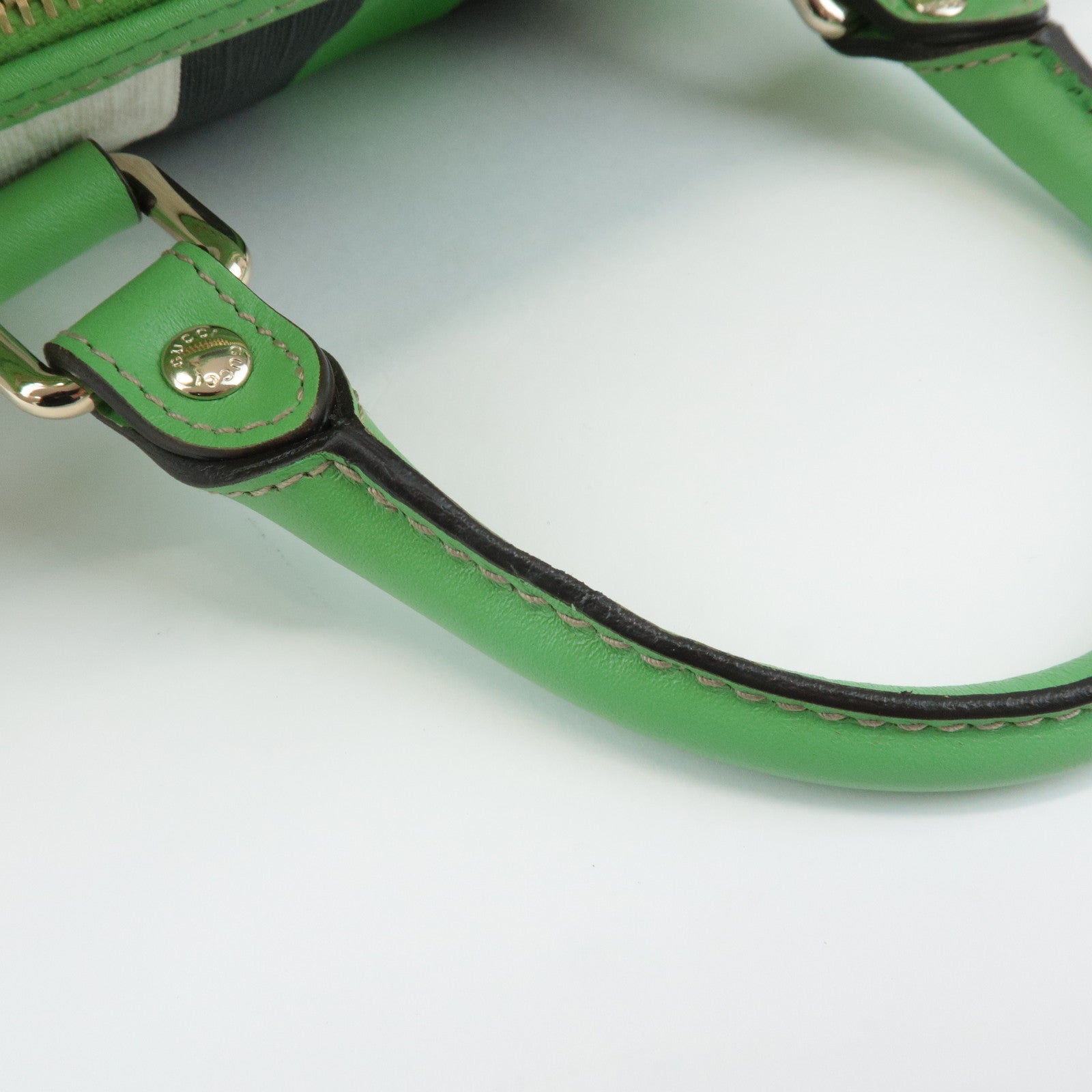 GUCCI JOY Line GG Supreme Leather Boston Bag 189895 Used