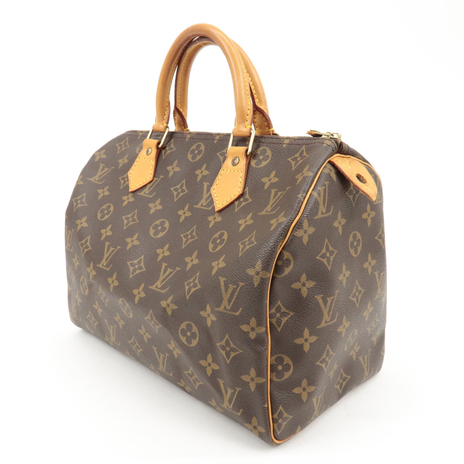 Louis Vuitton Monogram Speedy 30 Hand Bag Boston Bag M41526 Used