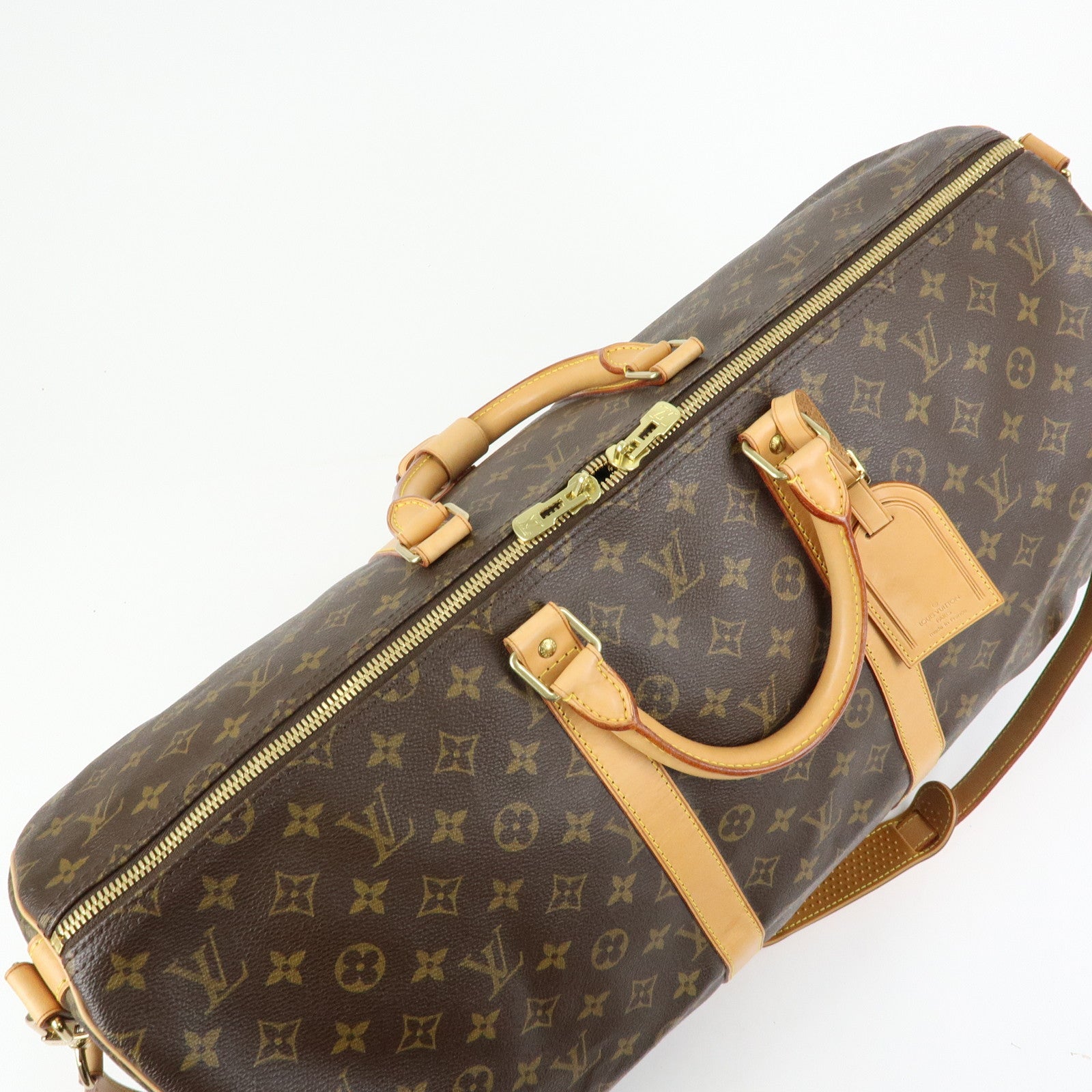 Louis Vuitton Monogram Keep All Bandouliere 55 Boston Bag M41414