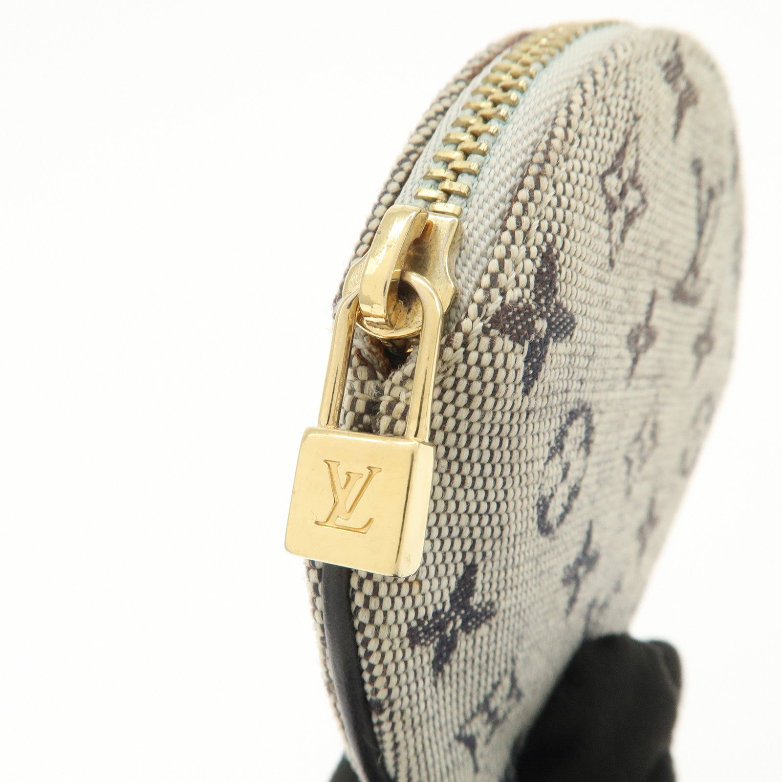 Louis Vuitton Monogram Mini Porte Monnaie Coin Case Blue M92640