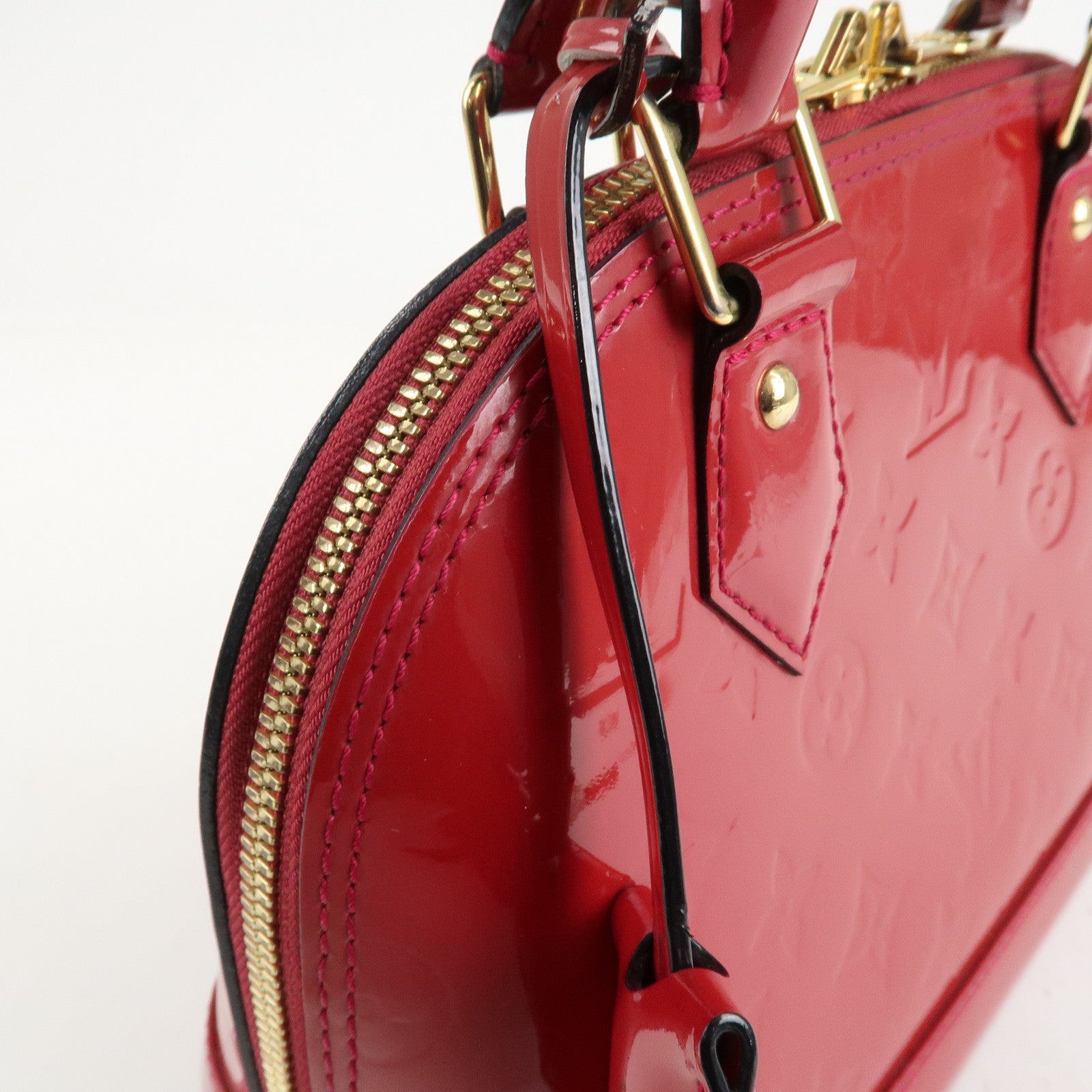 Louis Vuitton Monogram Vernis Alma BB 2Way Bag Rose Indien M91771 Used