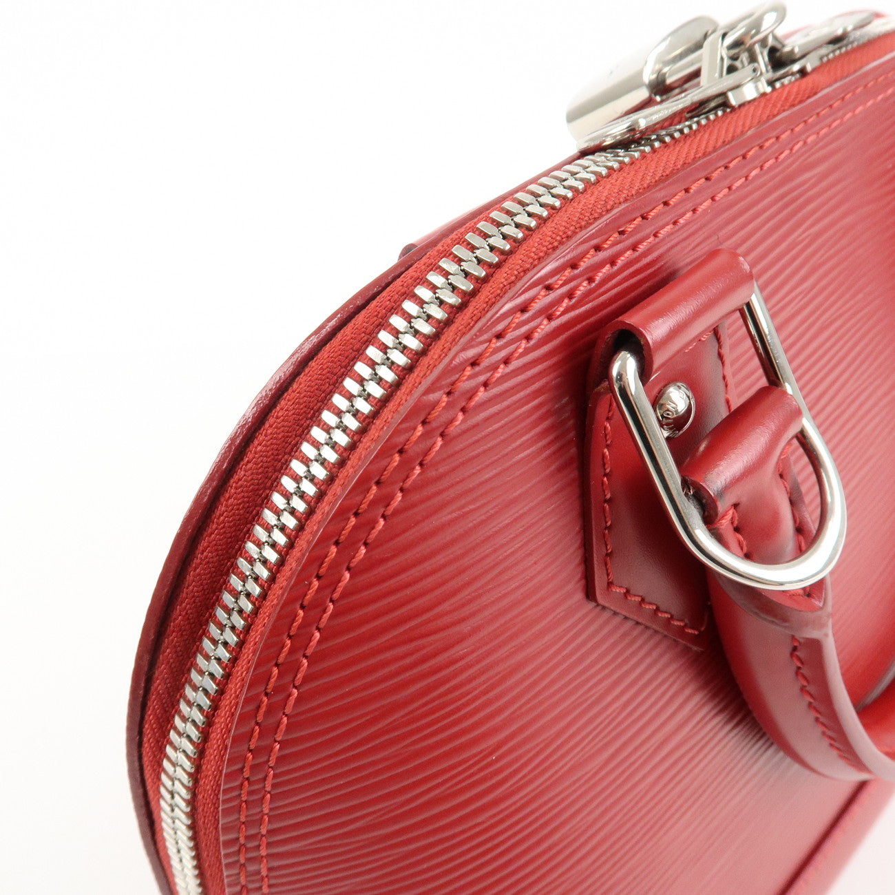 Louis Vuitton Epi Alma BB 2Way Hand Shoulder Bag Carmine M40850 Used