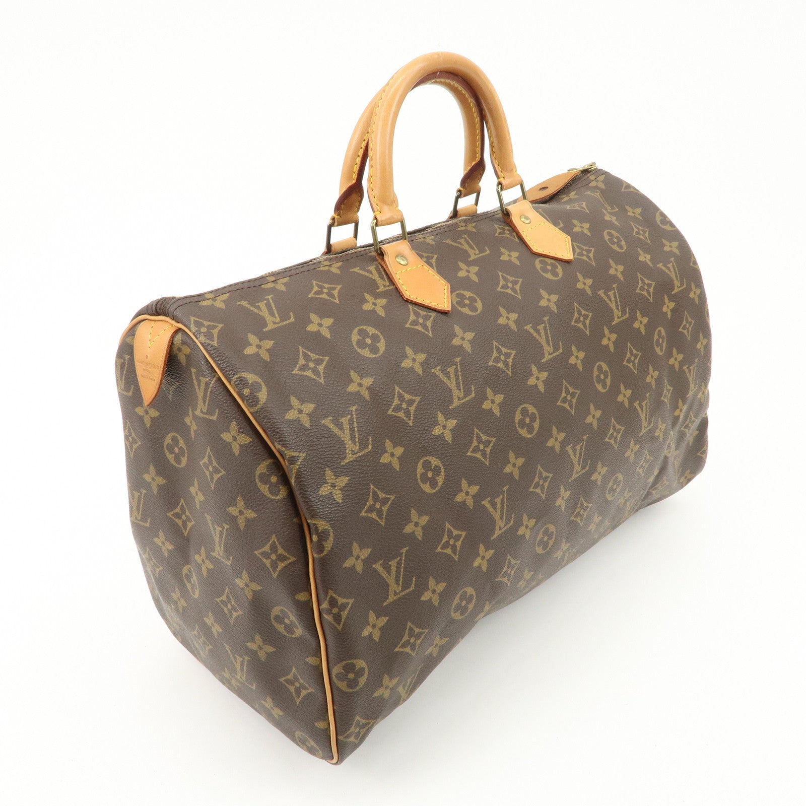Louis Vuitton Monogram Speedy 40 Boston Bag Brown M41522