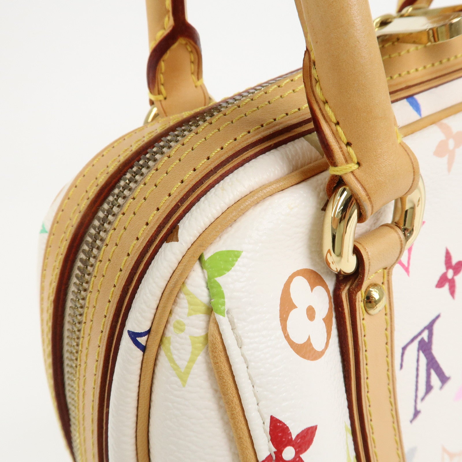 Louis Vuitton Monogram Multicolor Priscilla Hand Bag Blanc M40096