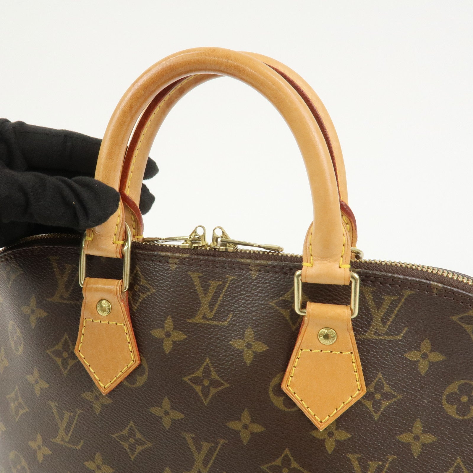 Louis Vuitton Monogram Canvas Alma Hand Bag Brown M51130
