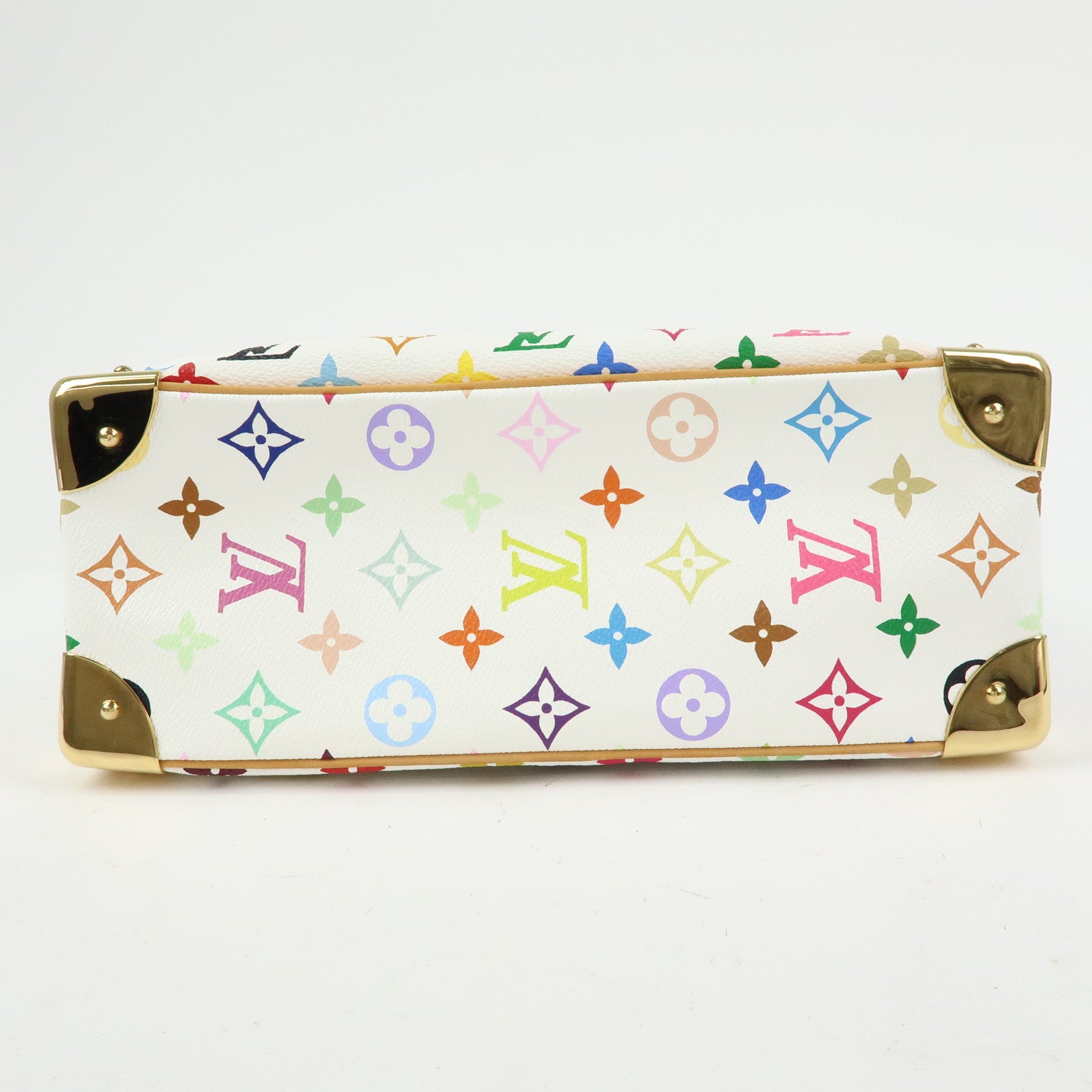 Louis Vuitton Monogram Multicolor Trouville Hand Bag Blanc M92663