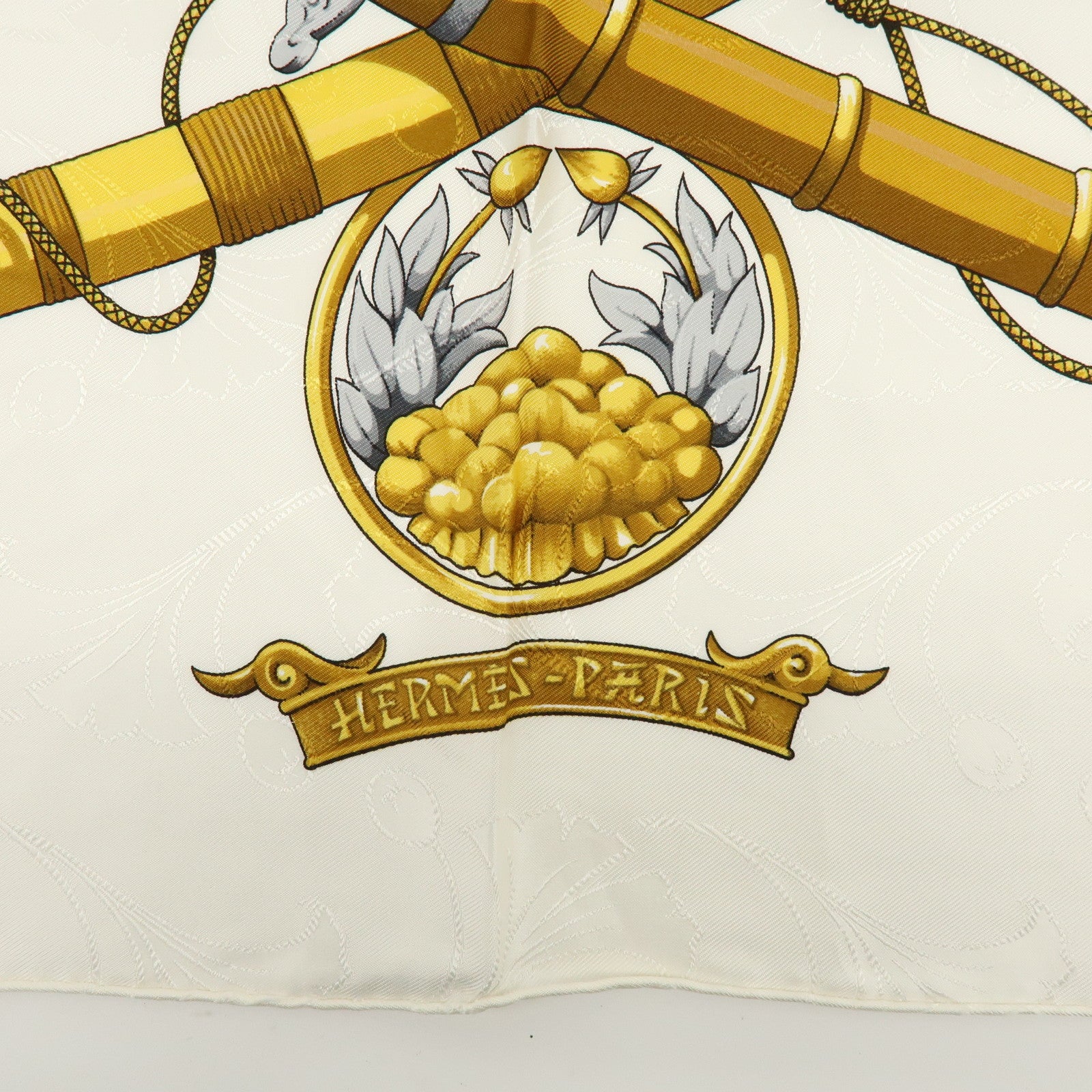 HERMES Carre 90 Silk 100% Scarf DAIMYO PRINCES DU SOLEIL LEVANT