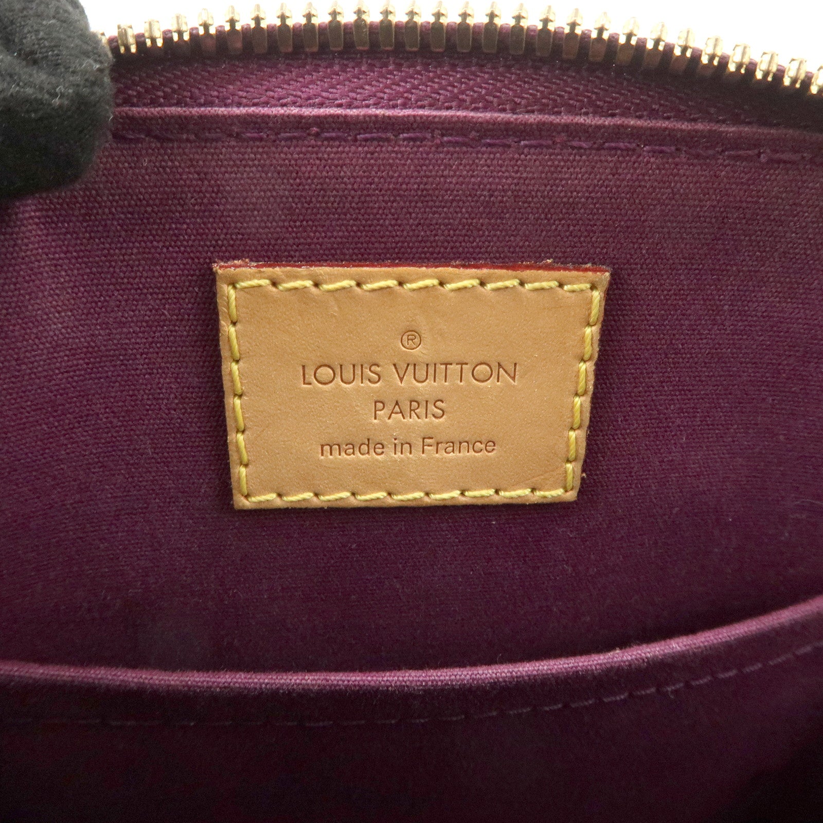 Louis Vuitton Monogram Vernis Alma BB 2Way Bag Magenta M50565