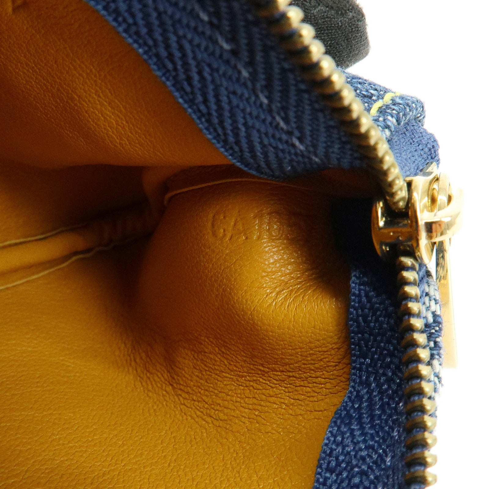 Louis Vuitton Monogram Denim Pochette Cles Coin Case Blue M95343