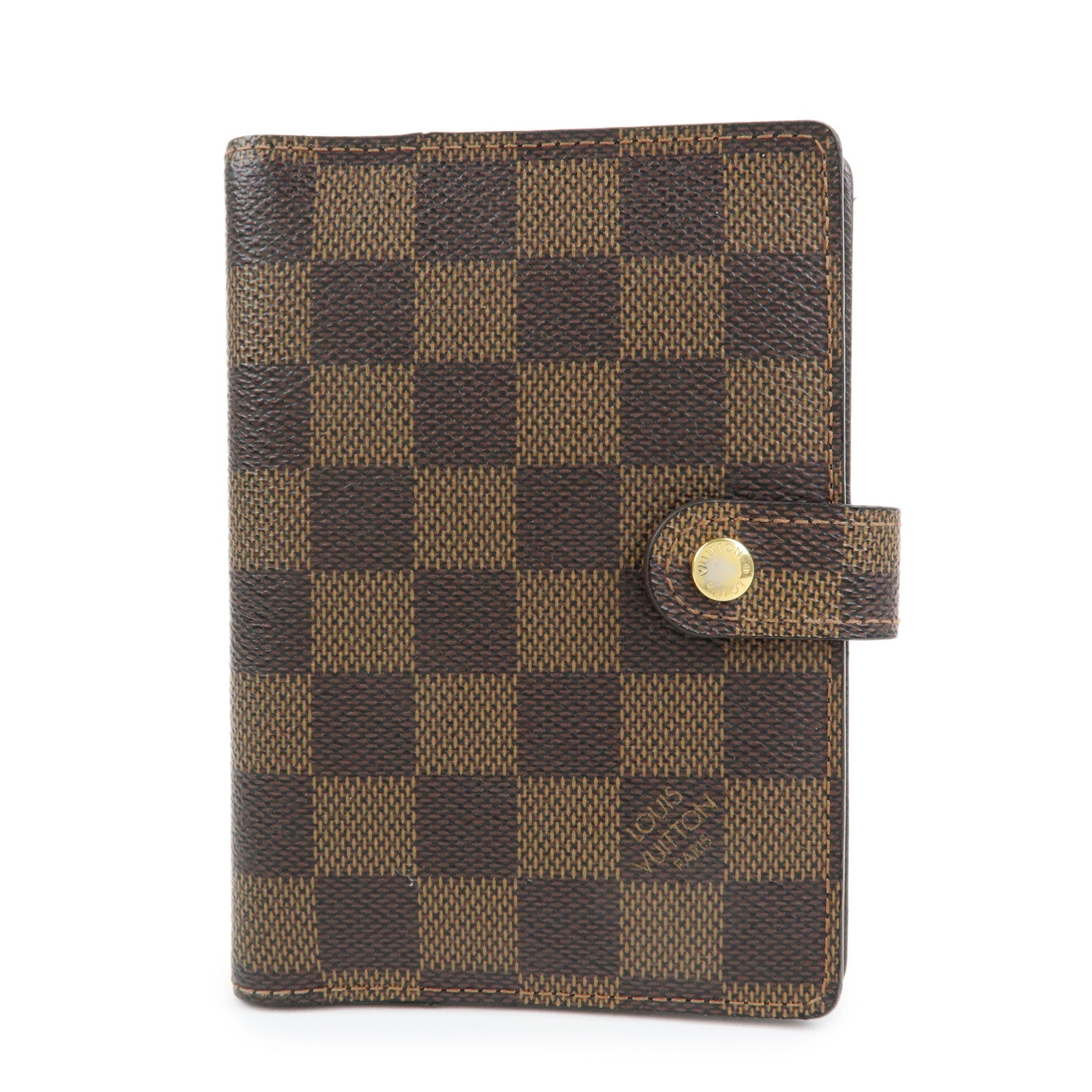 Louis Vuitton Damier Agenda PM Planner Cover Brown R20700