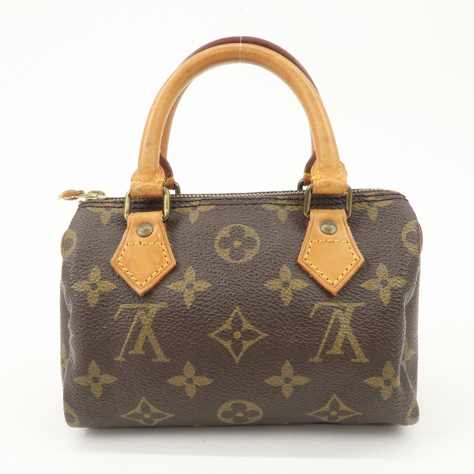 Louis Vuitton Monogram Canvas Mini Speedy Hand Bag Brown M41534