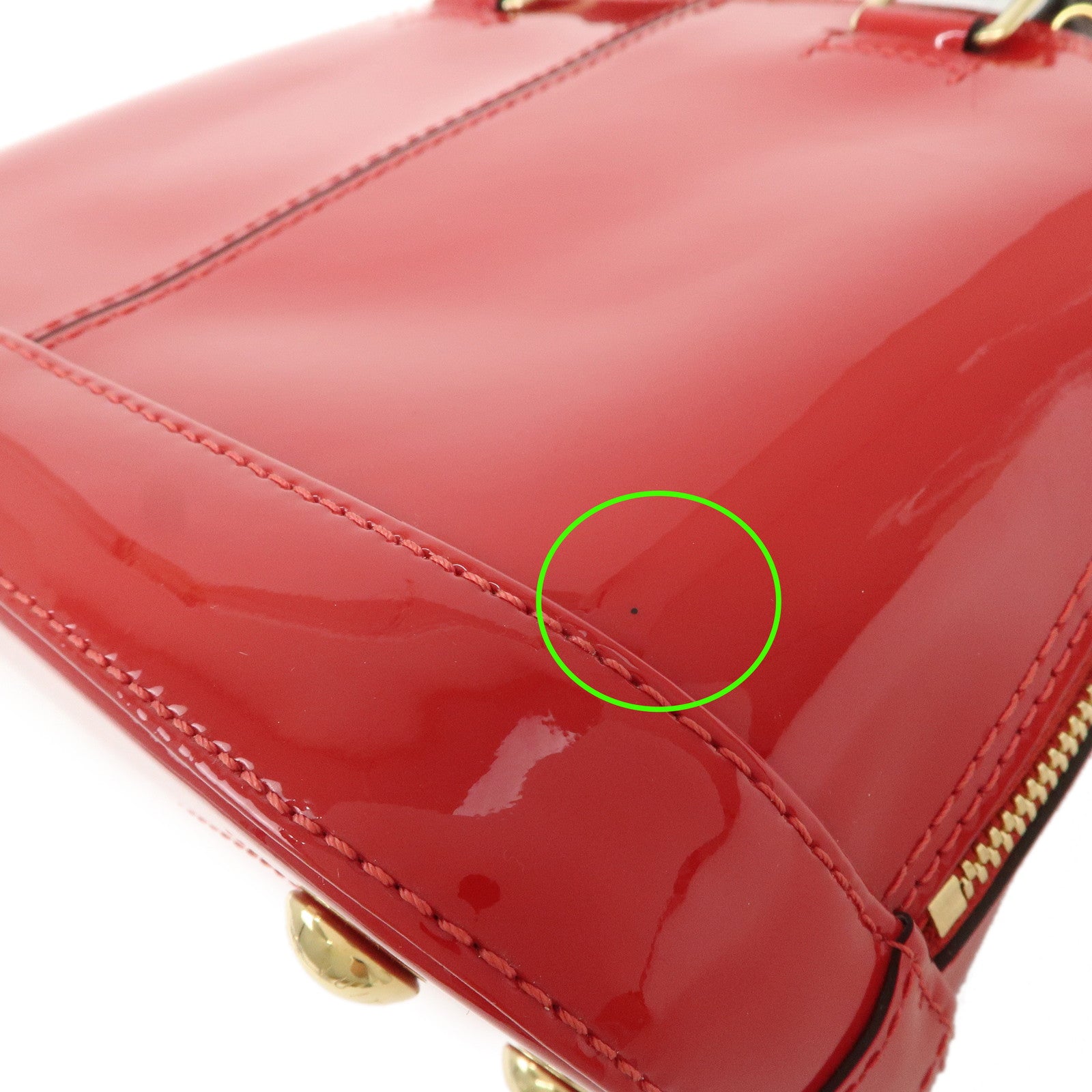 Louis Vuitton Vernis Alma BB Miroir 2Way Bag Hand Bag M52498