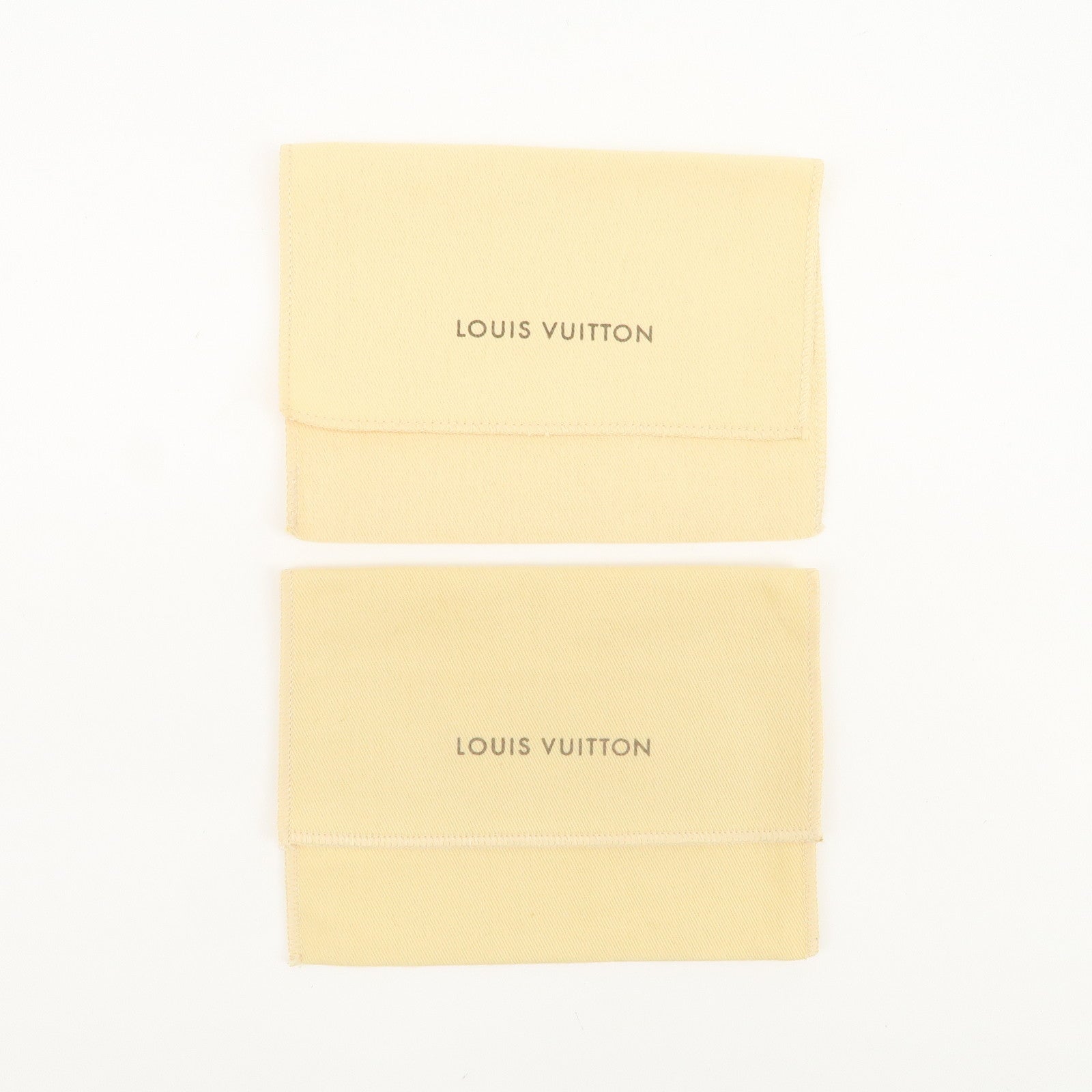 Louis Vuitton Set Of 15 Dust Bag Storage Bag Flap Style Beige