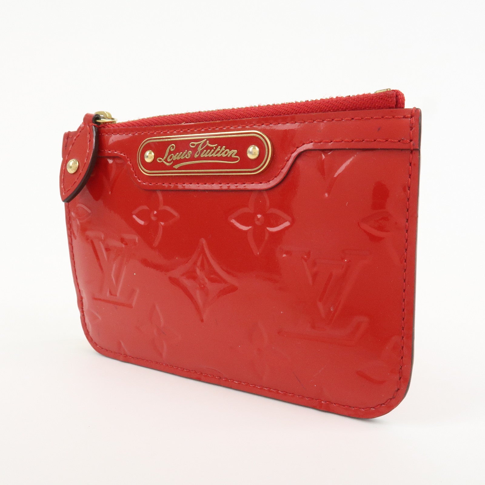 Louis Vuitton Monogram Vernis Pochette Cles NM Cerise M90214