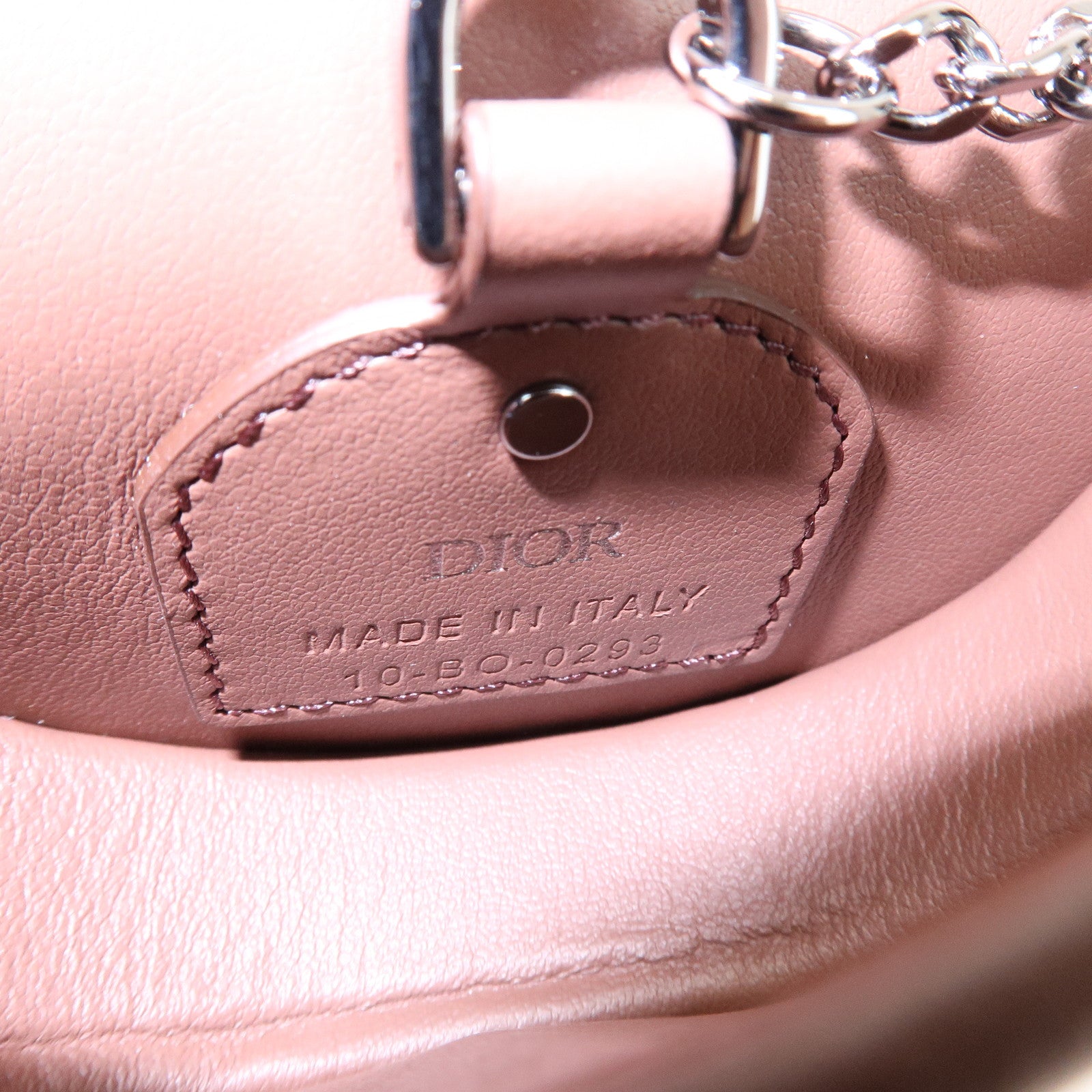 Christian Dior Leather Gallop Nano Pouch Coin Case Key Case Brown