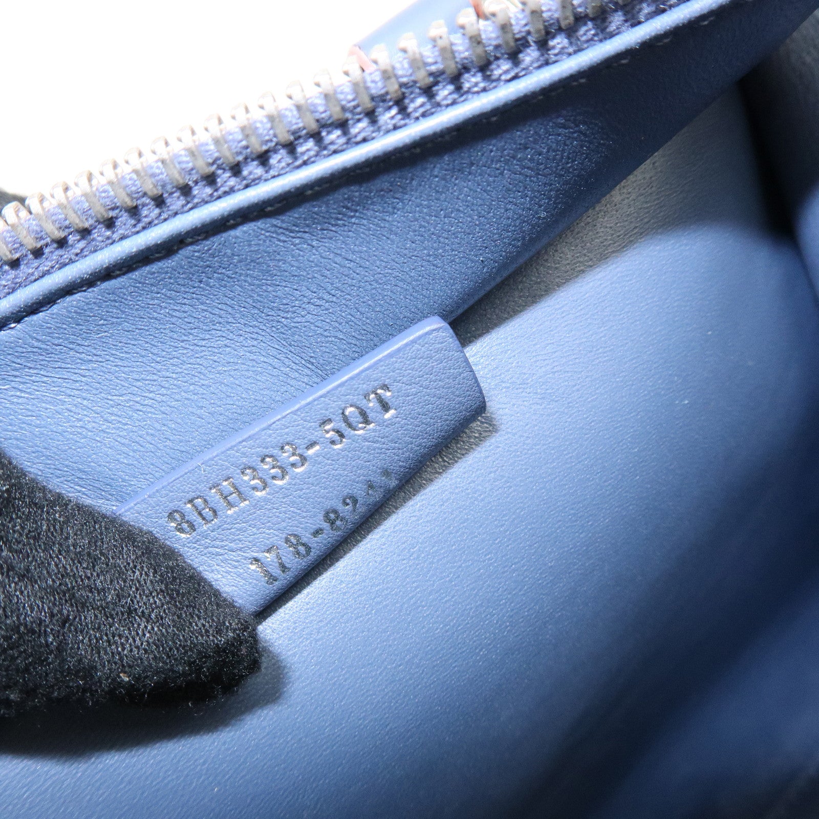 FENDI 3Jours Leather 2Way Bag Hand Bag Shoulder Bag Blue 8BH333