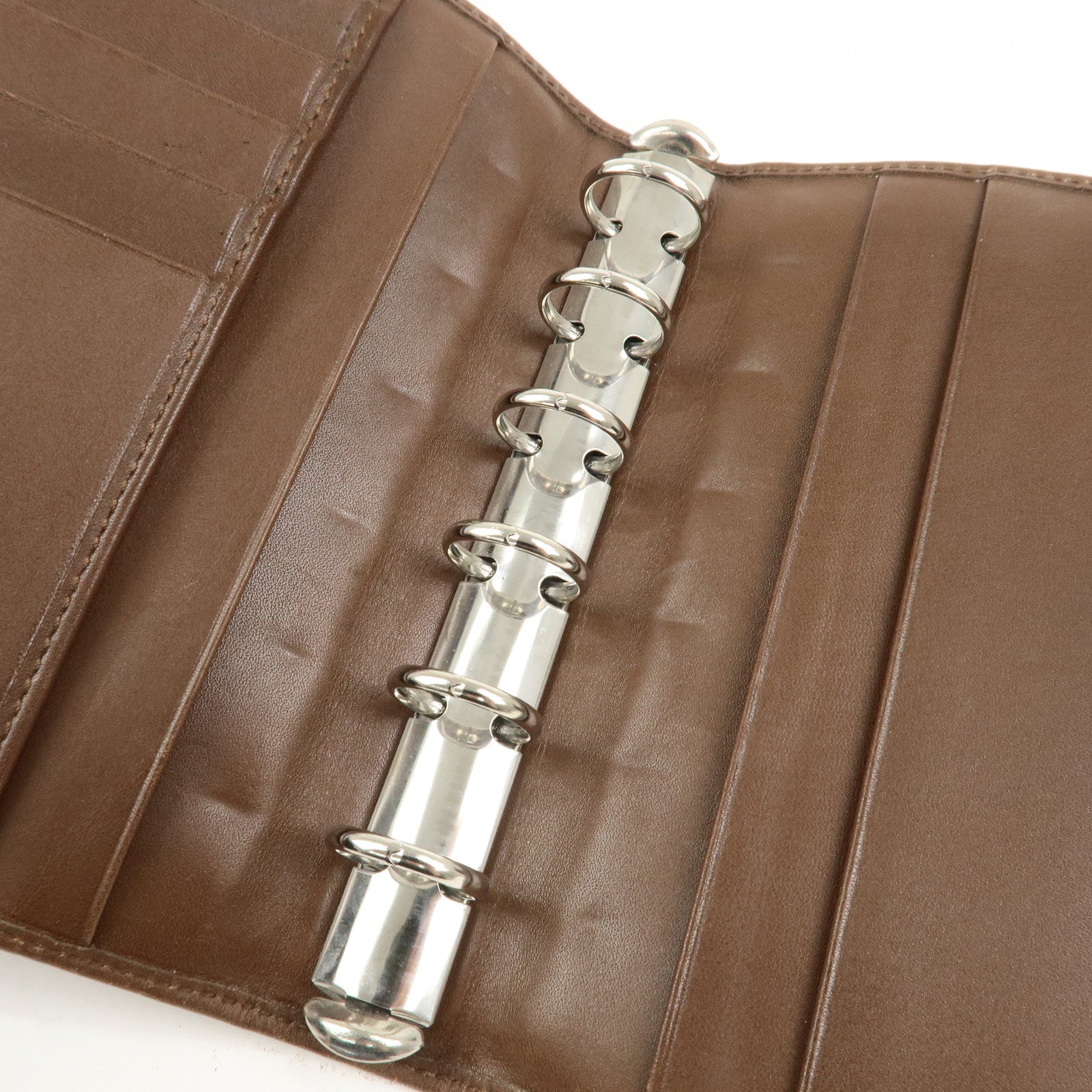 GUCCI GG Canvas Leather Agenda Cover Pink Brown 031.3661.1069