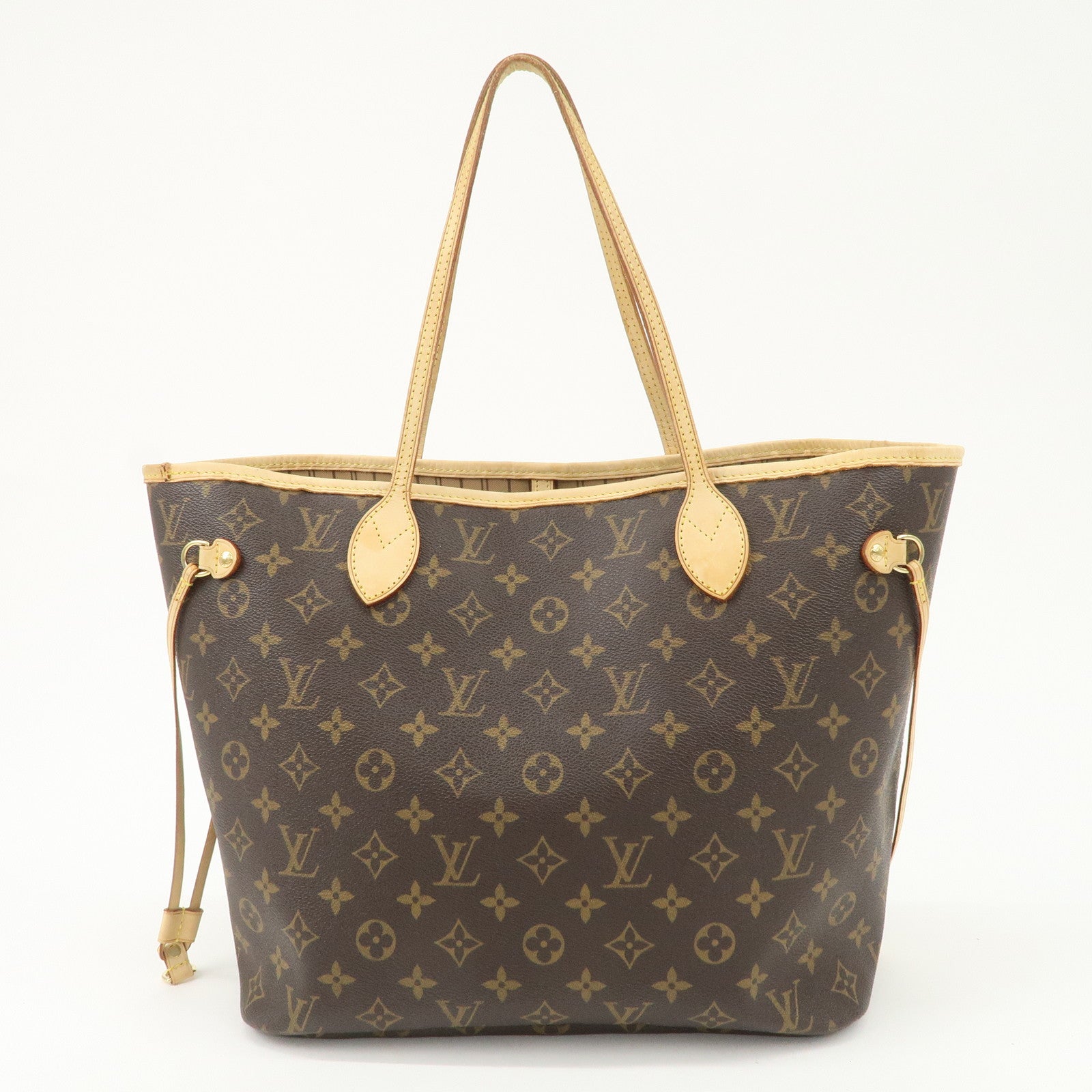 Louis Vuitton Monogram Neverfull MM Tote Bag Brown M40156