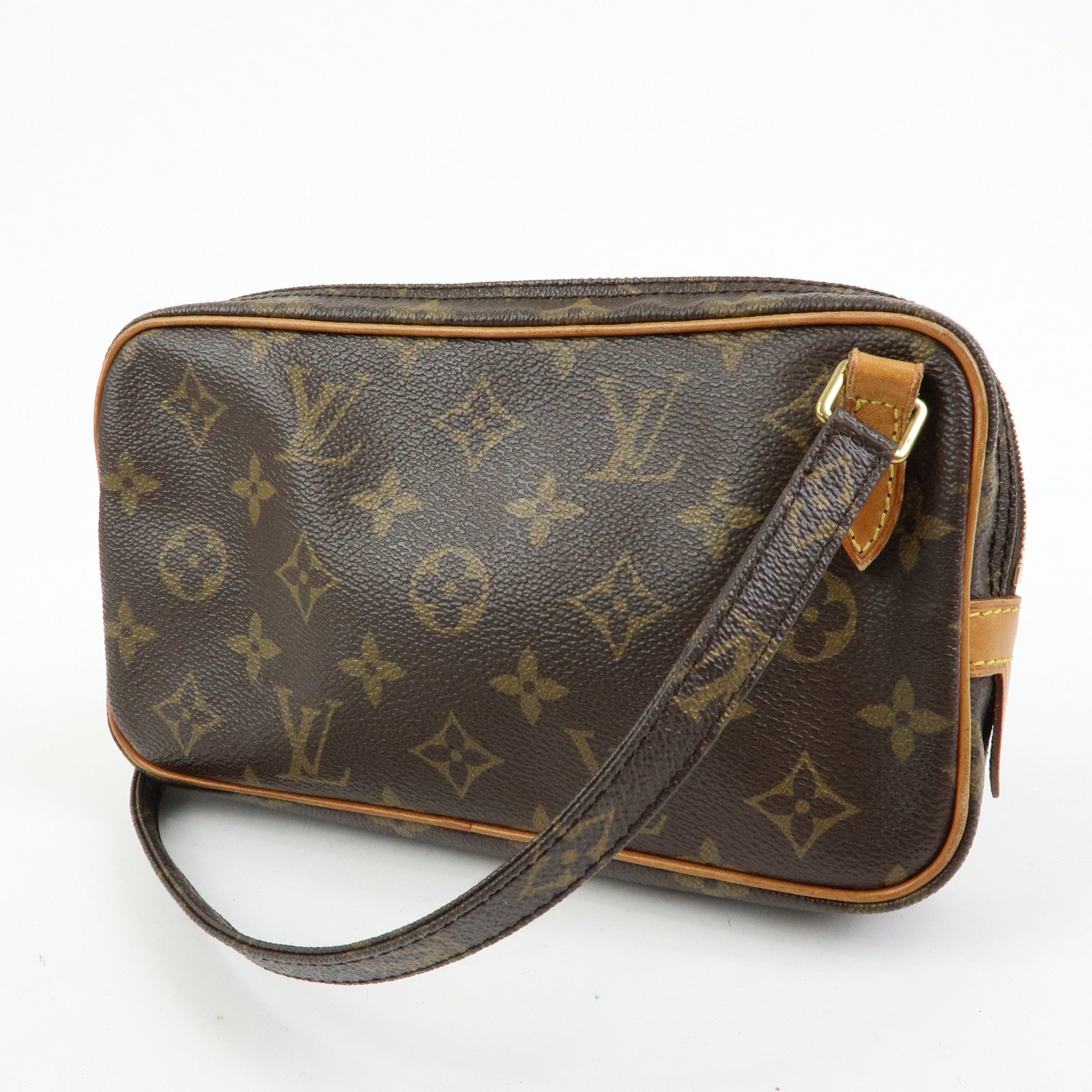 Louis Vuitton Monogram Pochette Marly Bandouliere Bag Brown M51828