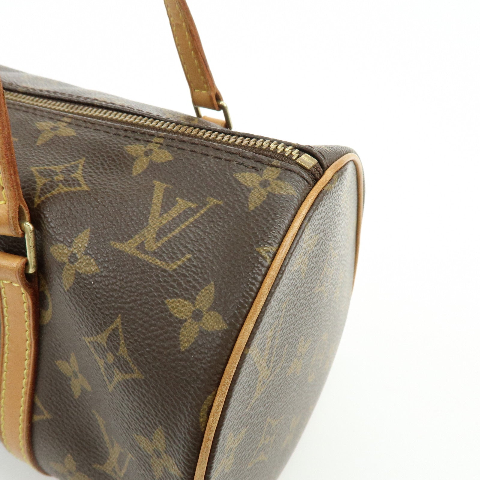 Louis Vuitton Monogram Papillon 30 Hand Bag Brown M51385