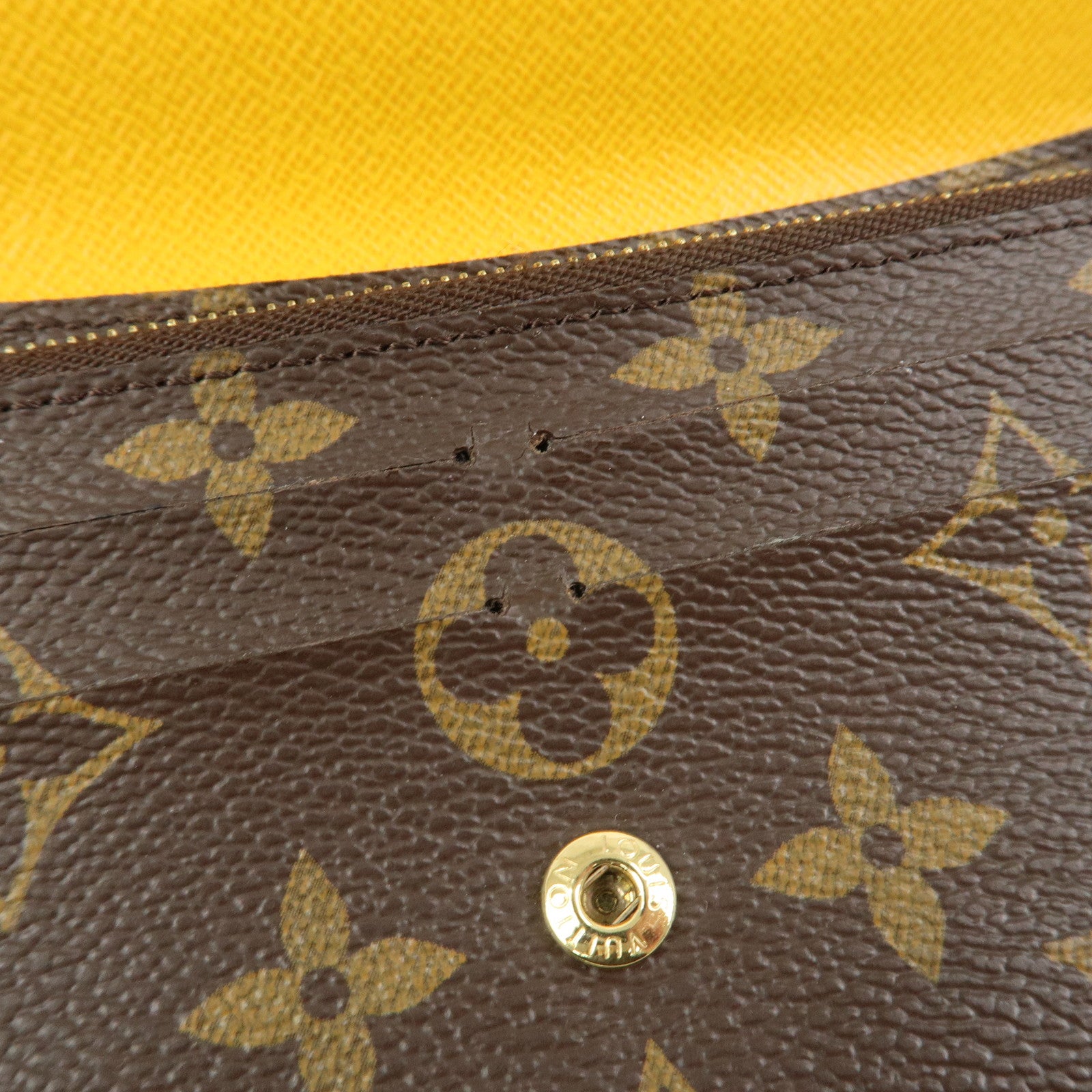Louis Vuitton Monogram Portefeuille テ盈ilie Long Wallet Brown M60698