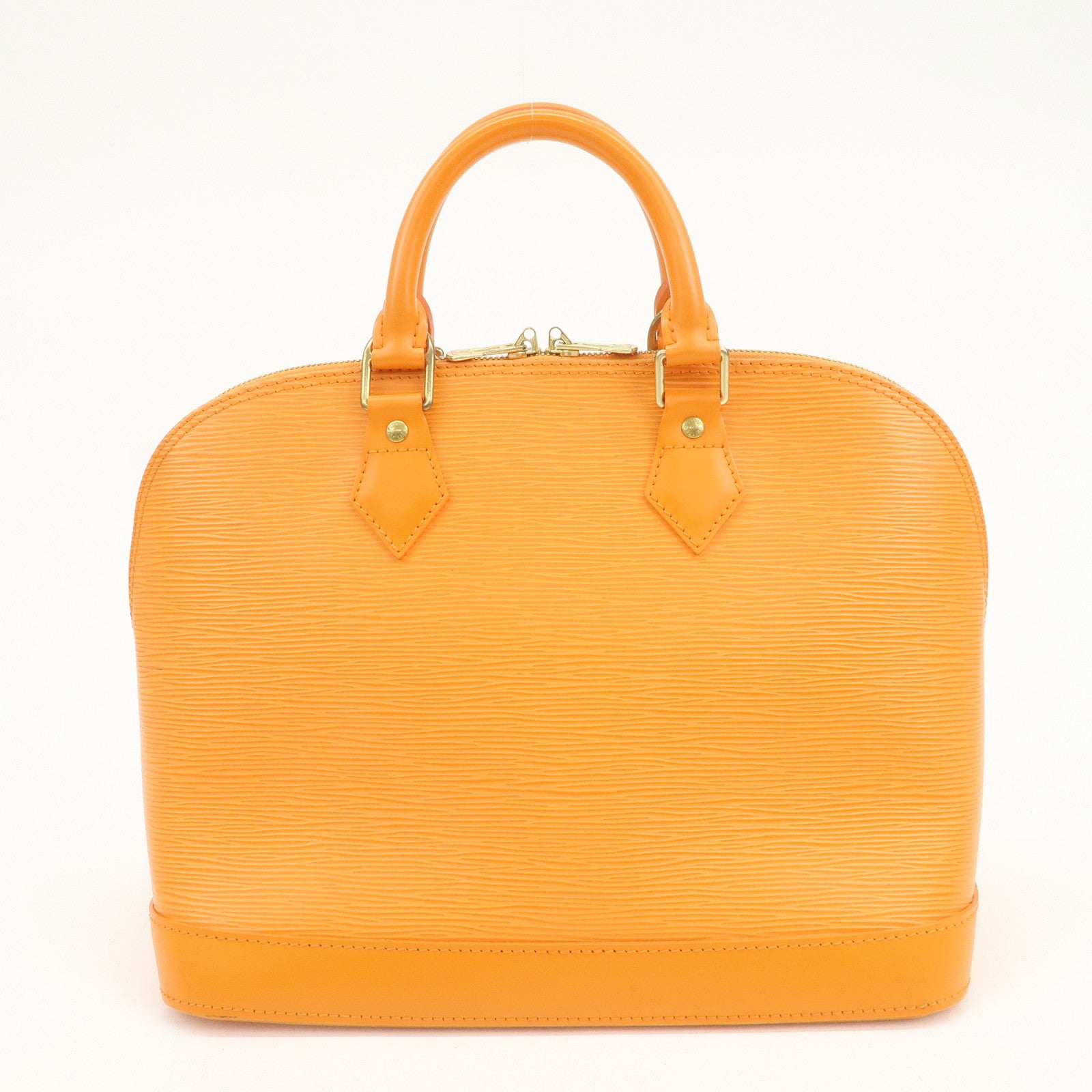 Louis Vuitton Epi Leather Alma PM Hand Bag Mandarin Orange M5124H